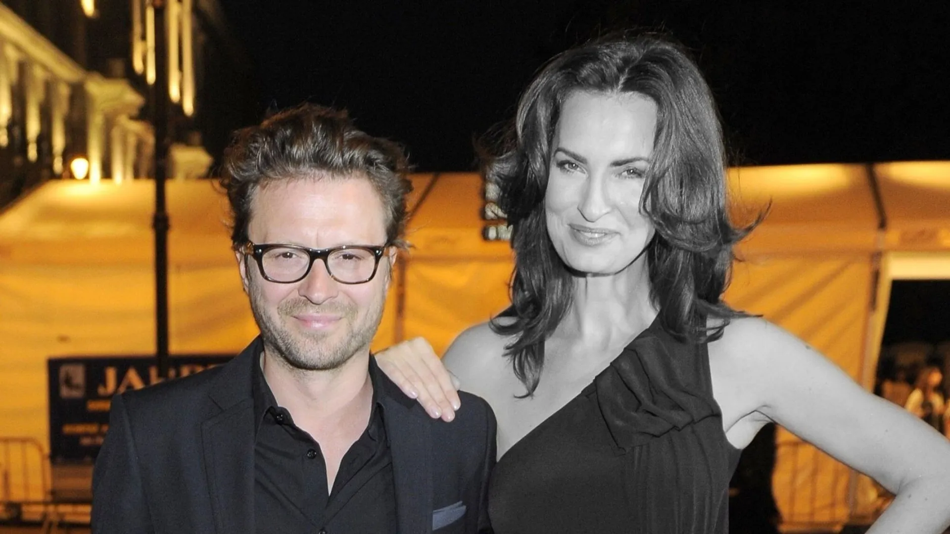 Agnieszka Mciąg z mężem