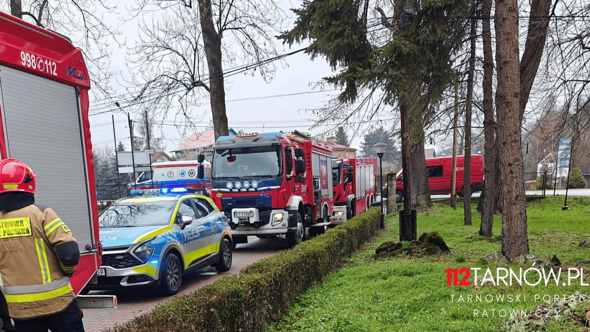 Akcja służb ratunkowych, fot. 112Tarnow.pl - Tarnowski Portal Ratowniczy/Facebook