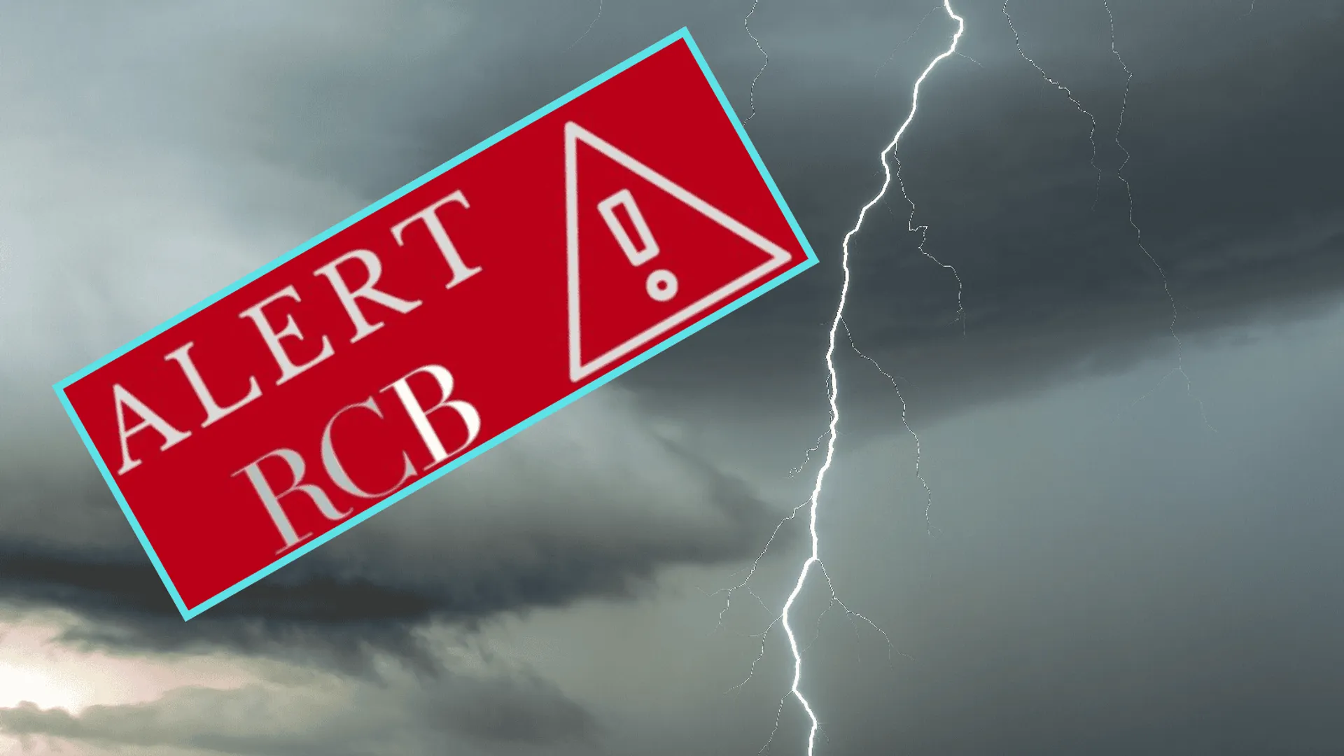 Alert RCB, IMGW, burze
