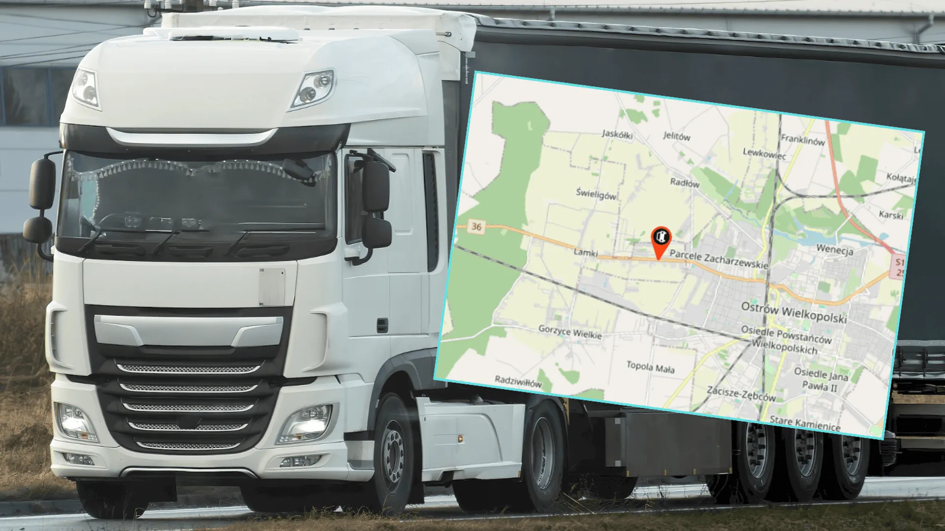 Groźne zderzenie busa z tirem w Zacharzewie: DK36 całkowicie zablokowana