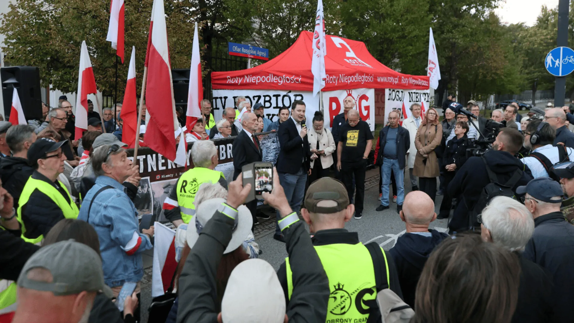 Protest, Ambasada Rosji