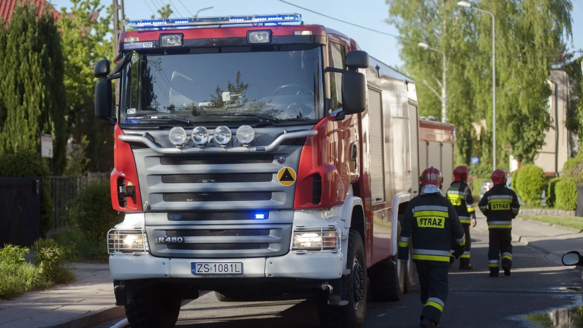 Pożar, ewakuacja, centrum handlowe