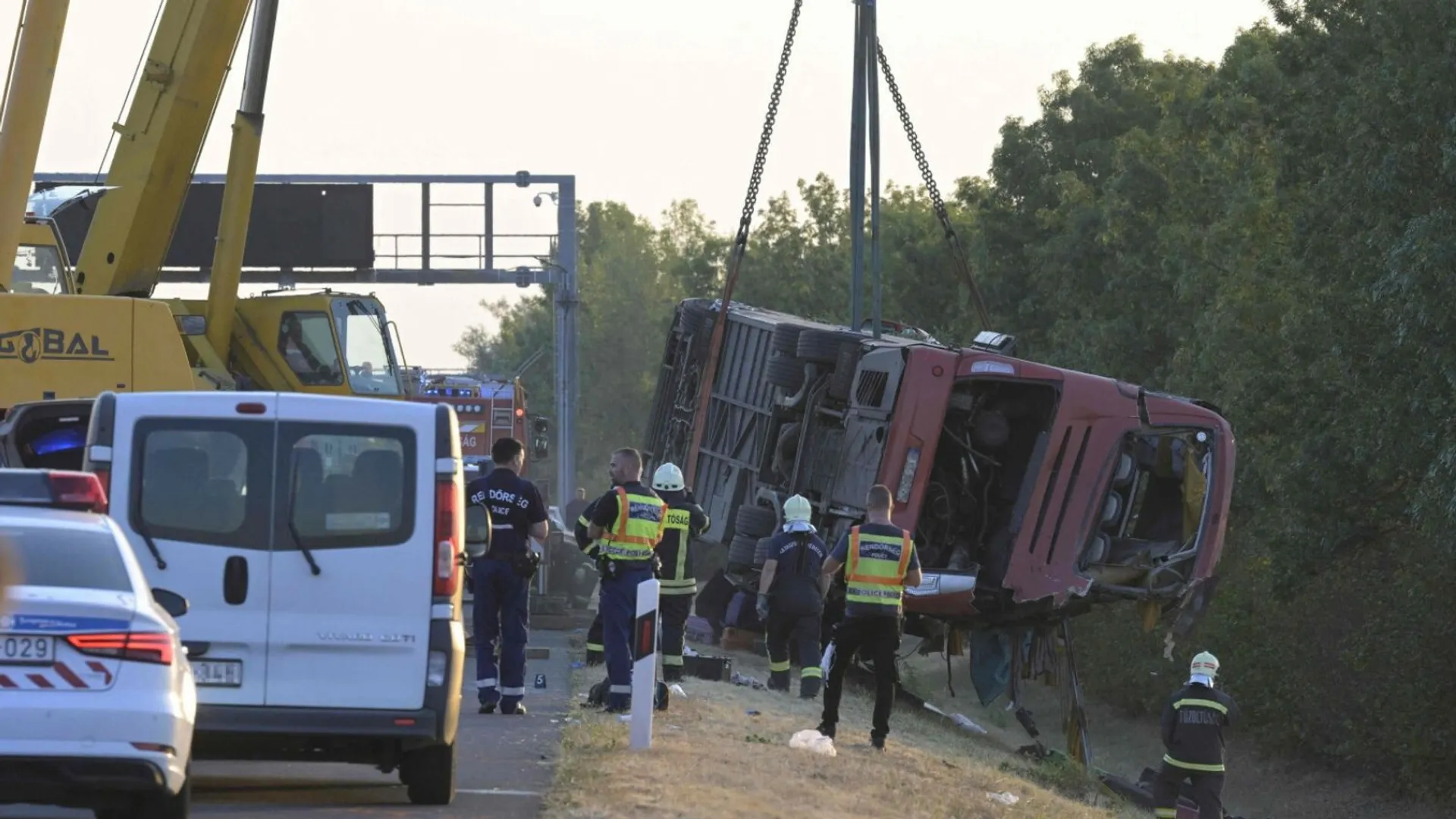 Wypadek autokaru, Węgry
