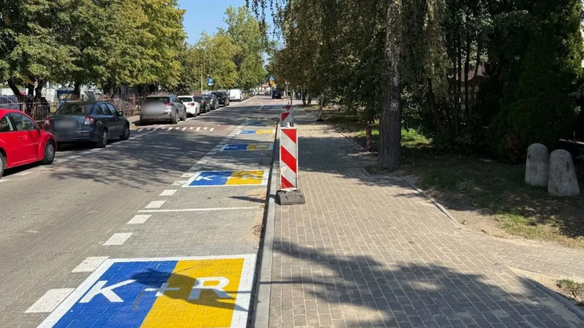 Oznaczenia na parkingu