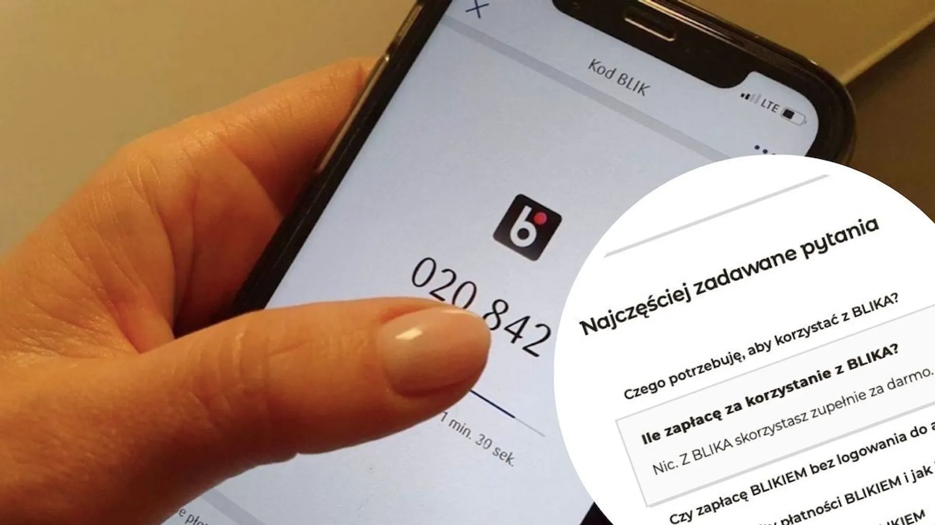 kod Blik, telefon