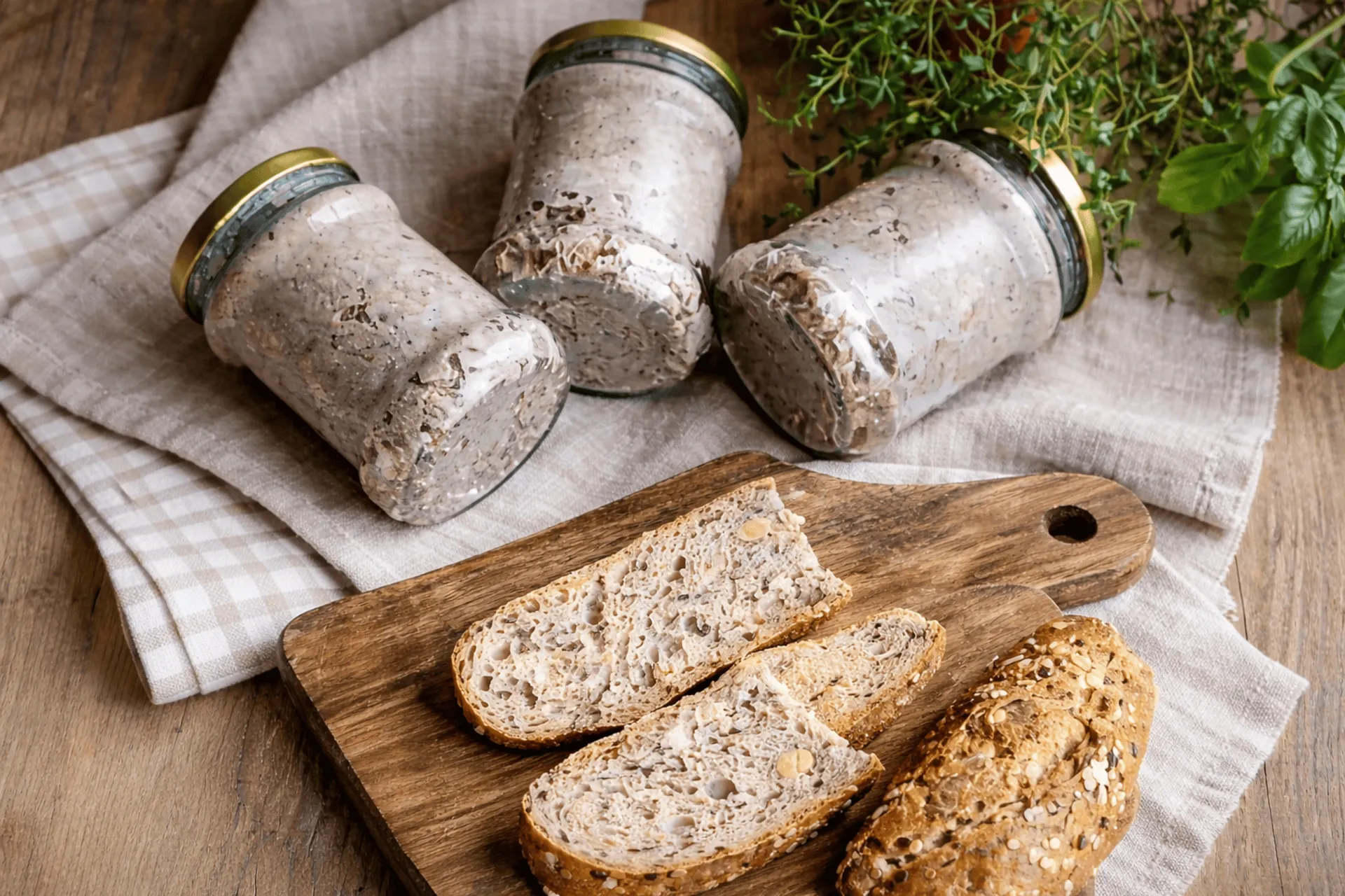 Karkówka z boczkiem w słoikach na chleb - przepis krok po kroku