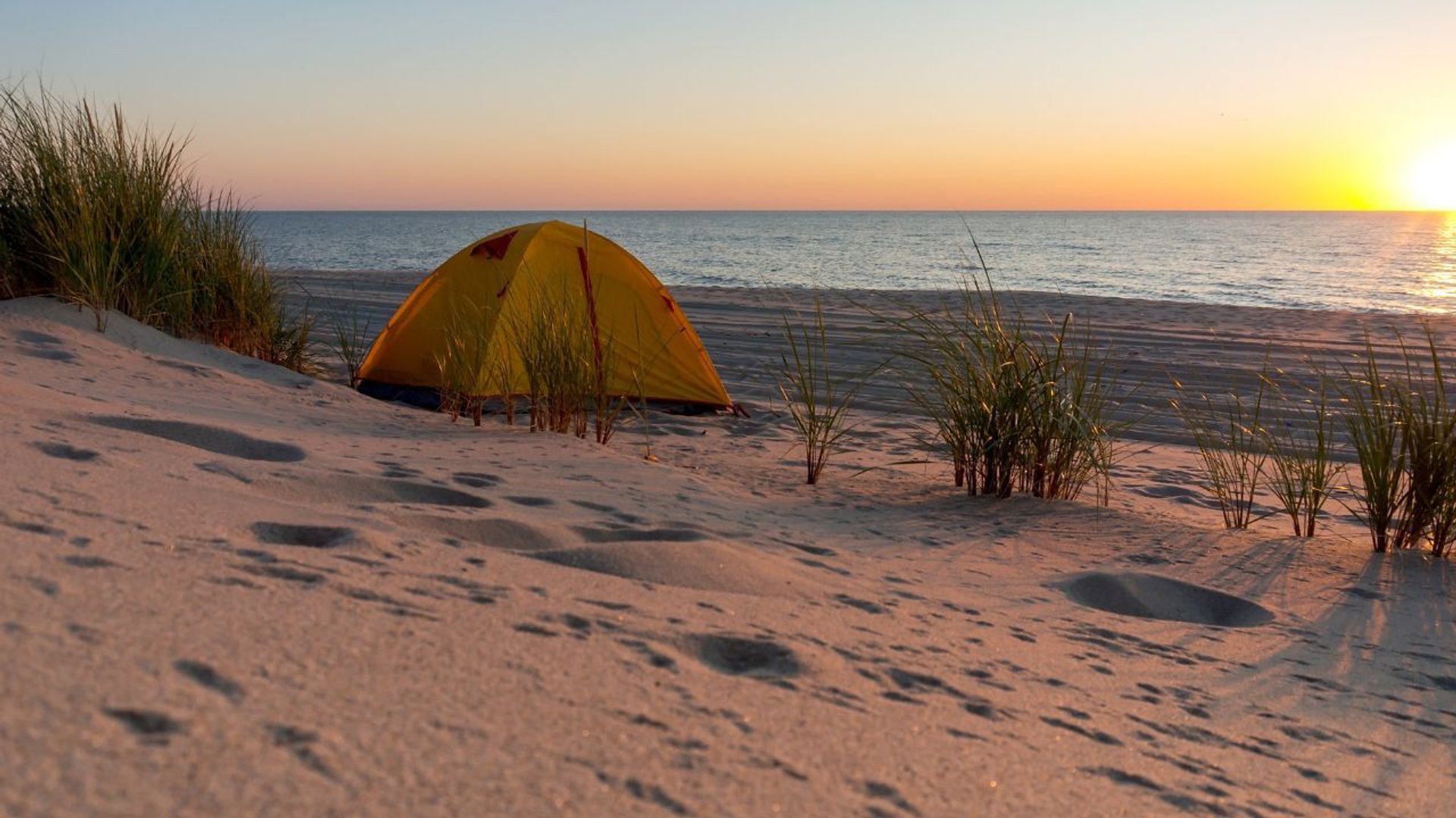 Namiot na plaży