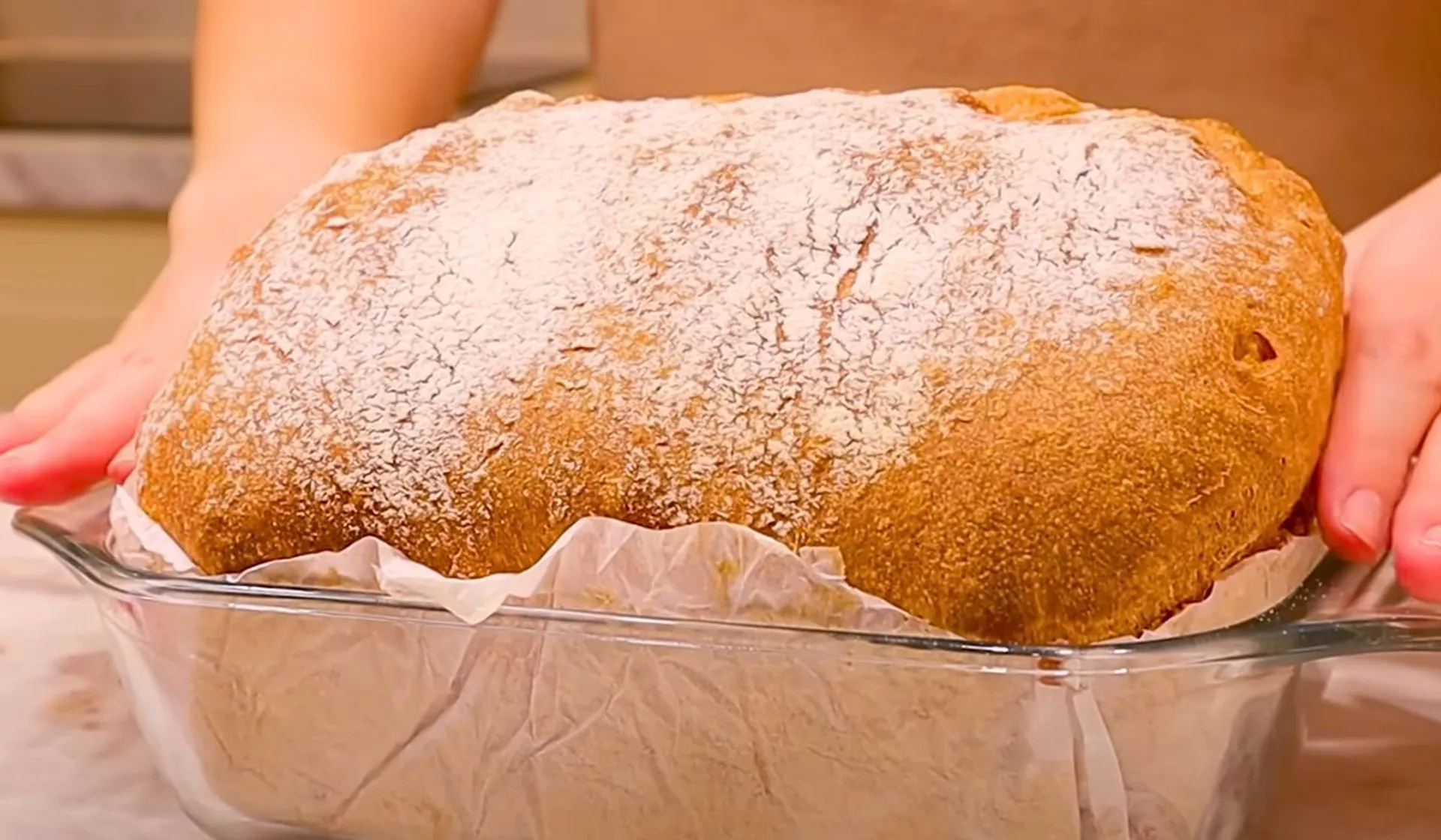 chleb w naczyniu żaroodpornym