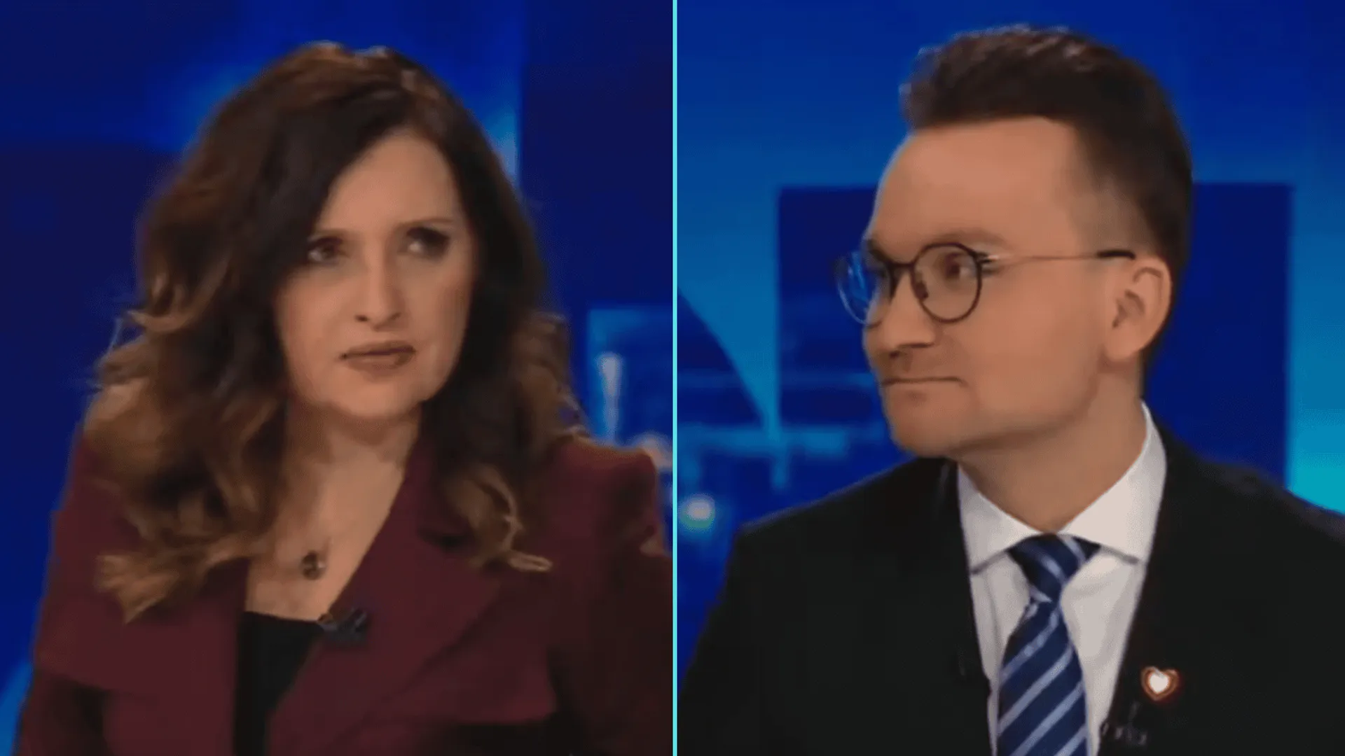 Nietypowe sceny w Polsat News. Poseł totalnie zaskoczył prowadzącą. Takich scen jeszcze nie było