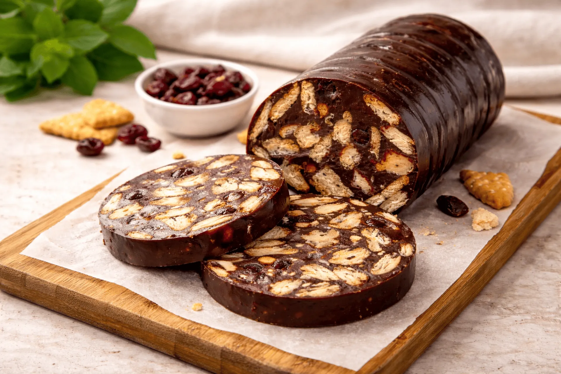 Ciasto bez pieczenia salceson - przepis na słodki deser z PRL