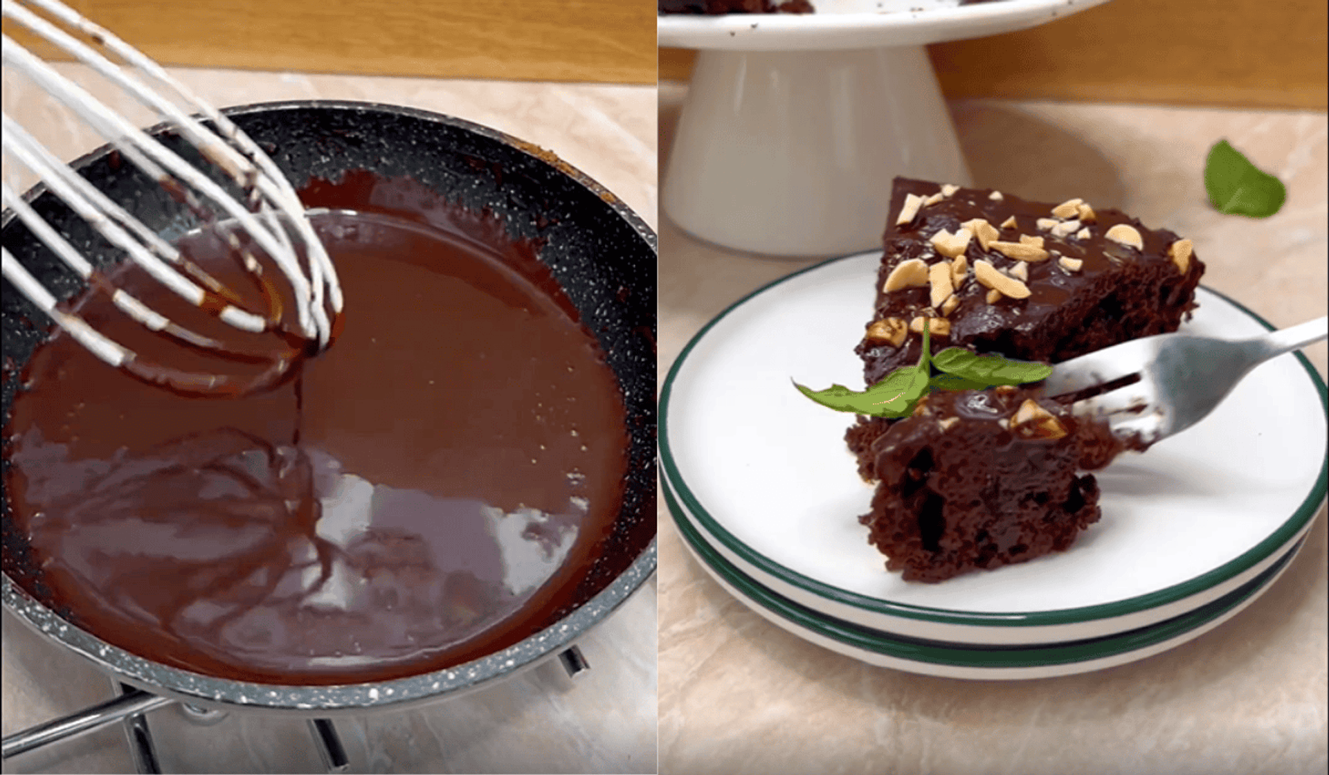 ciasto czekoladowe z patelni