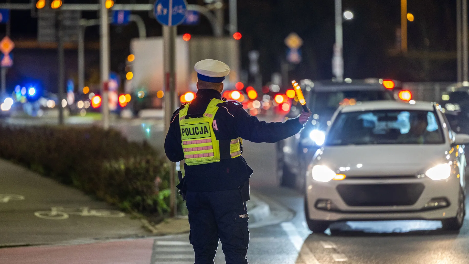 zatrzymanie samochodu