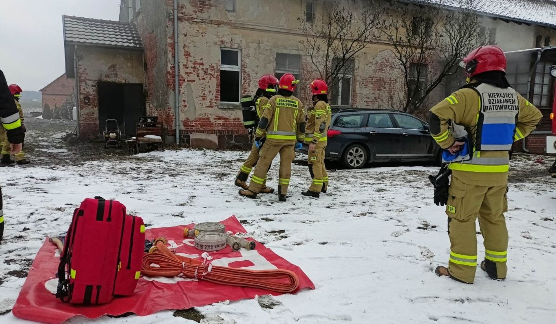 pożar w Dusznej Górce