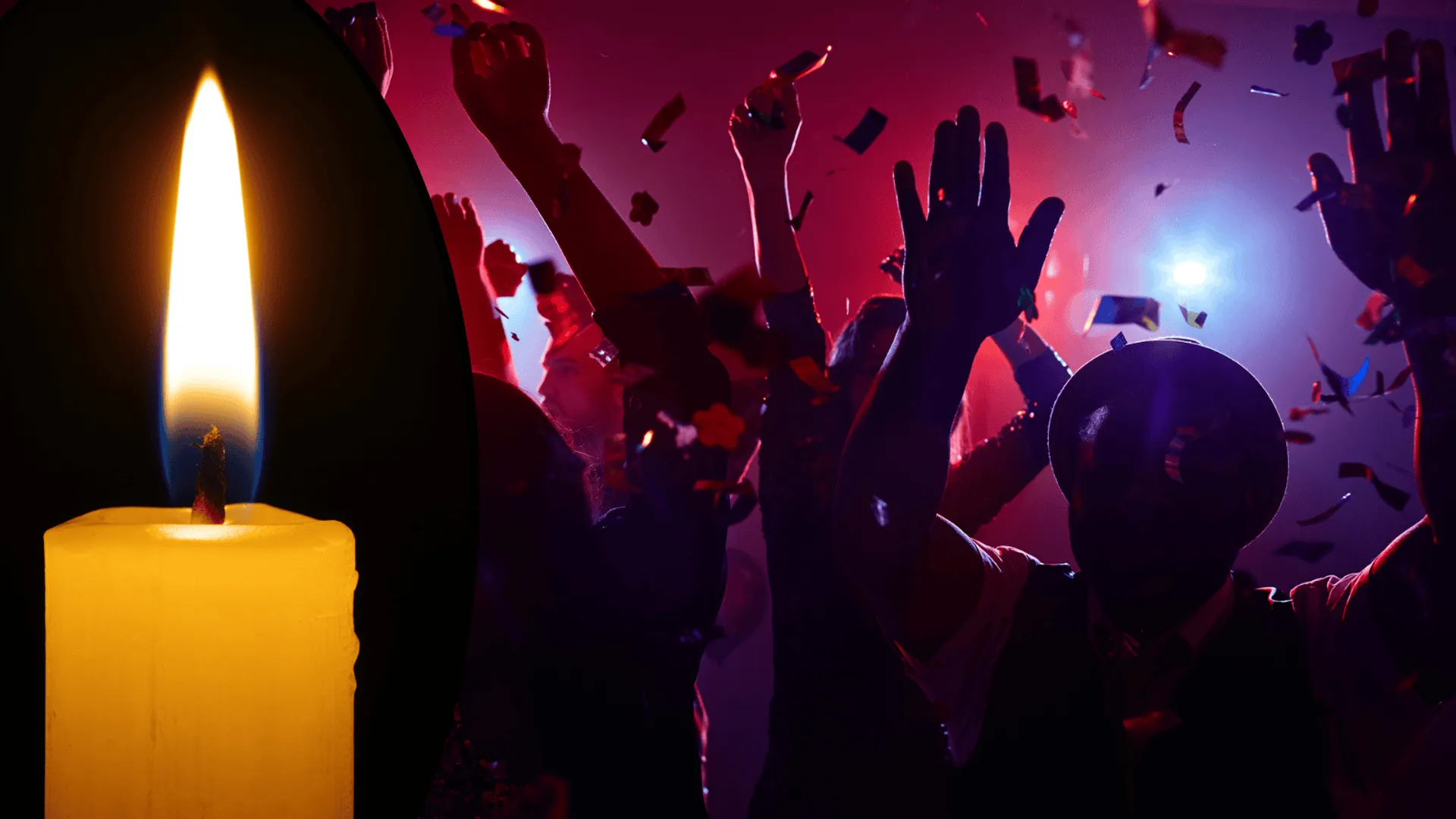 dyskoteka, świeczka