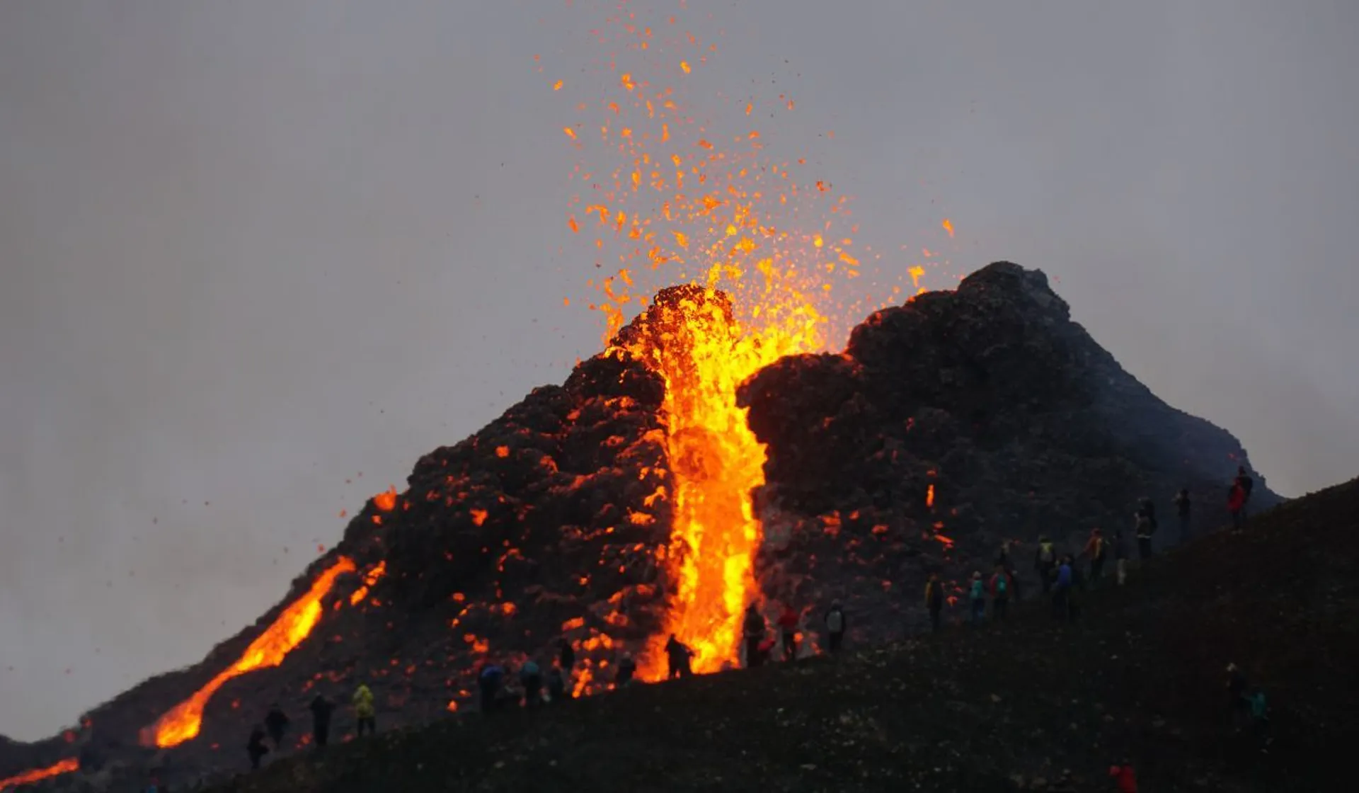 Wulkan nieopodal Grindavik 