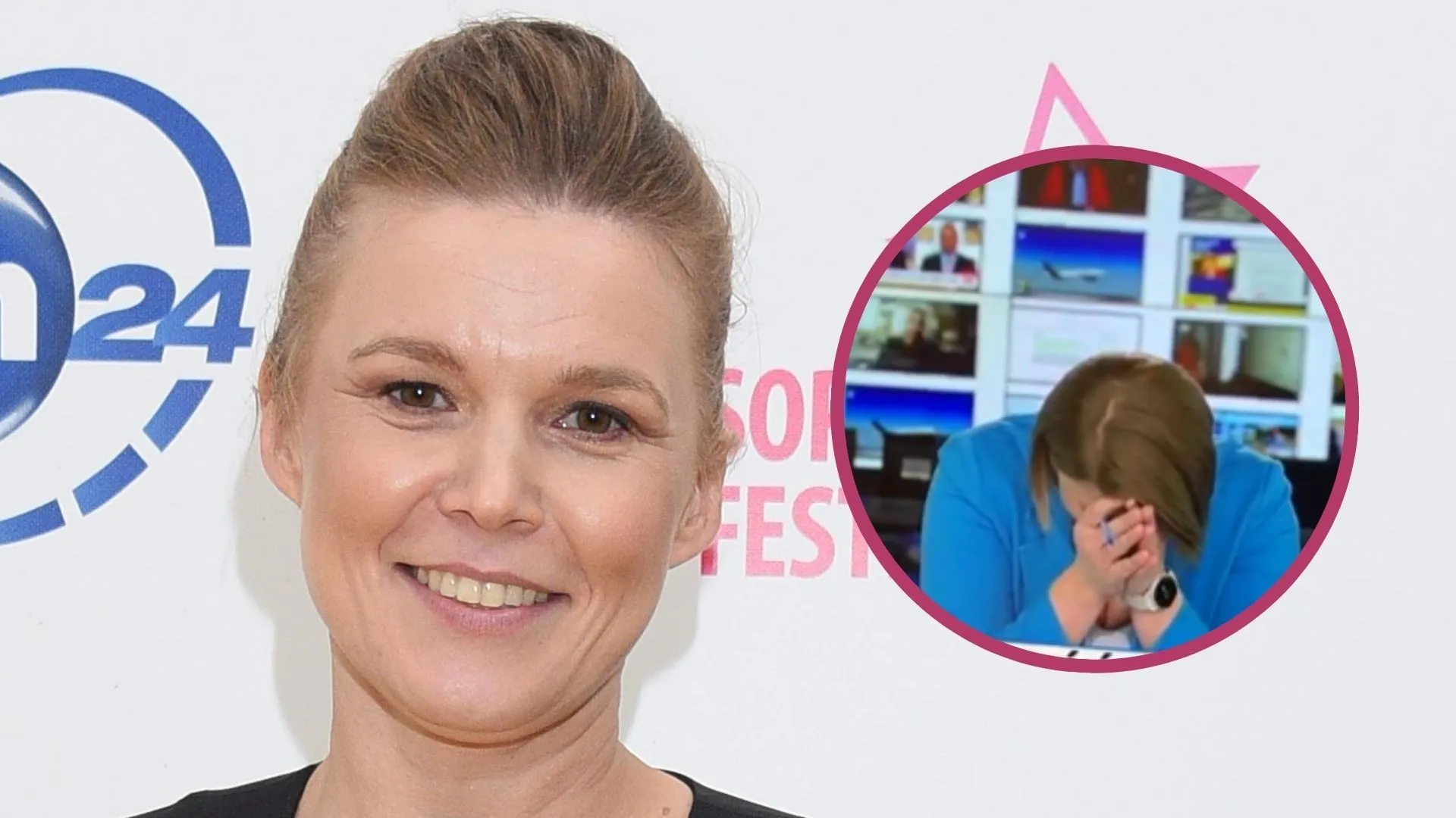 wpadka dziennikarki TVN24