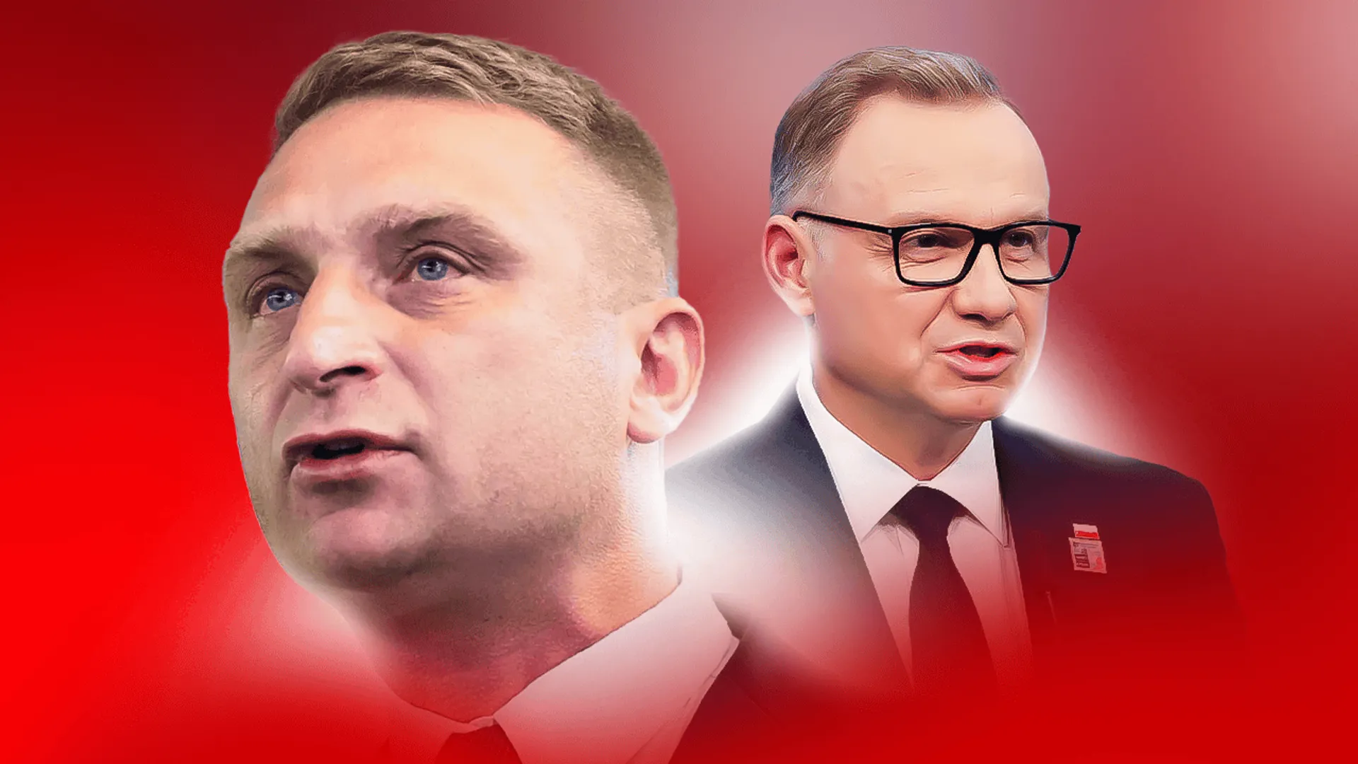 Robert Bąkiewicz i Andrzej Duda