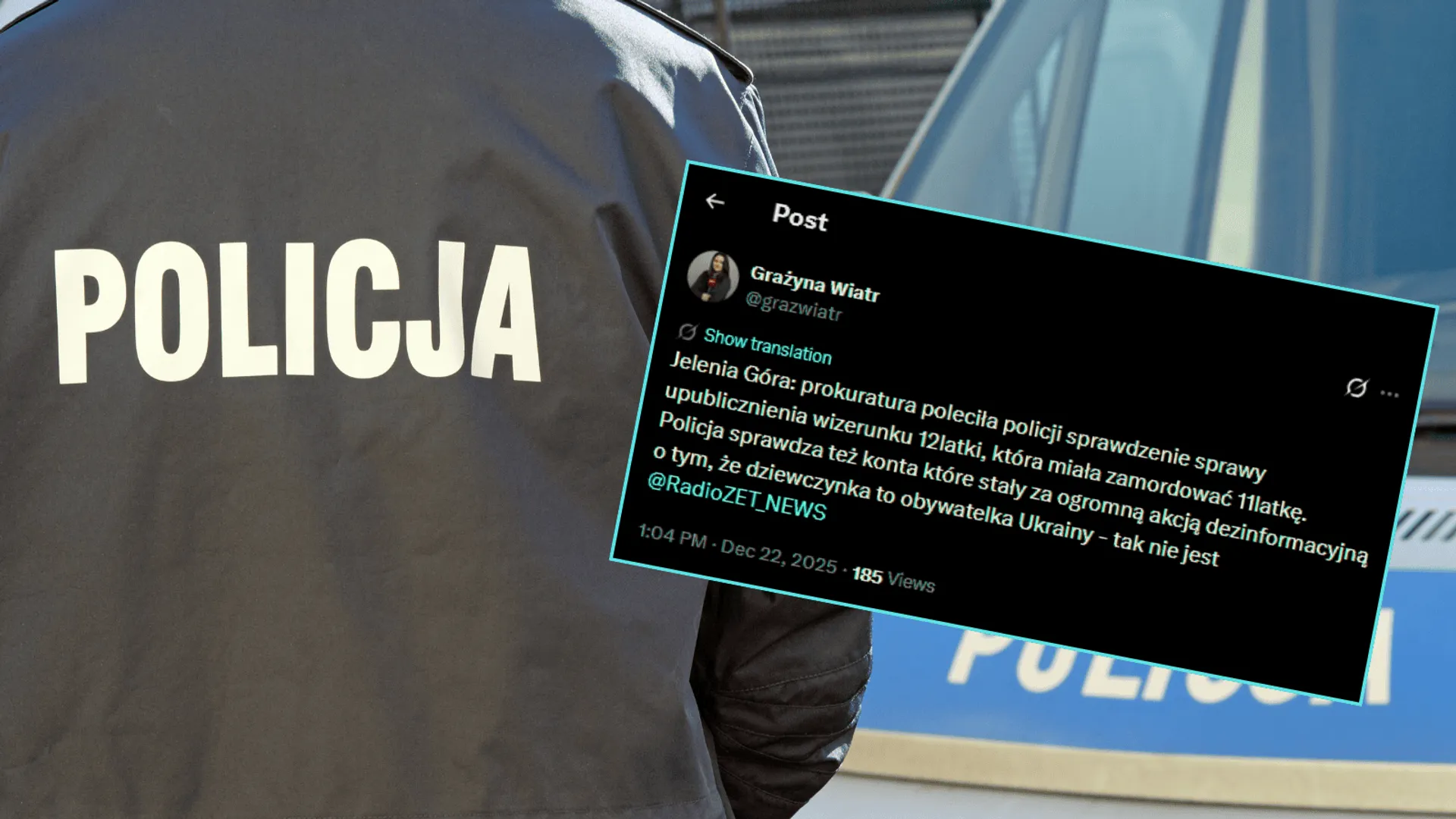 Nowe informacje ws. 12-latki podejrzanej o zabó*stwo Danusi