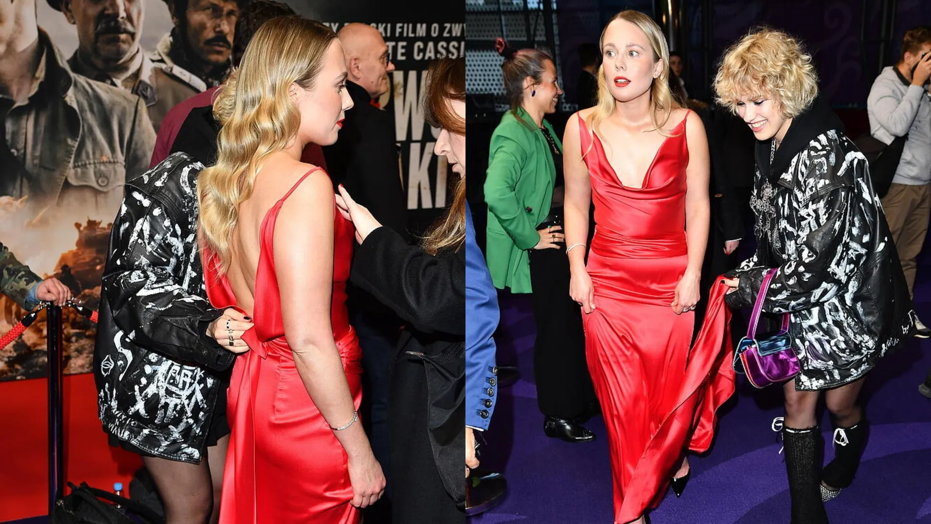 Helena Englert znów zaskakuje. Nie chciała pozować na ściance, ale skradła show jako "asystentka od sukni"