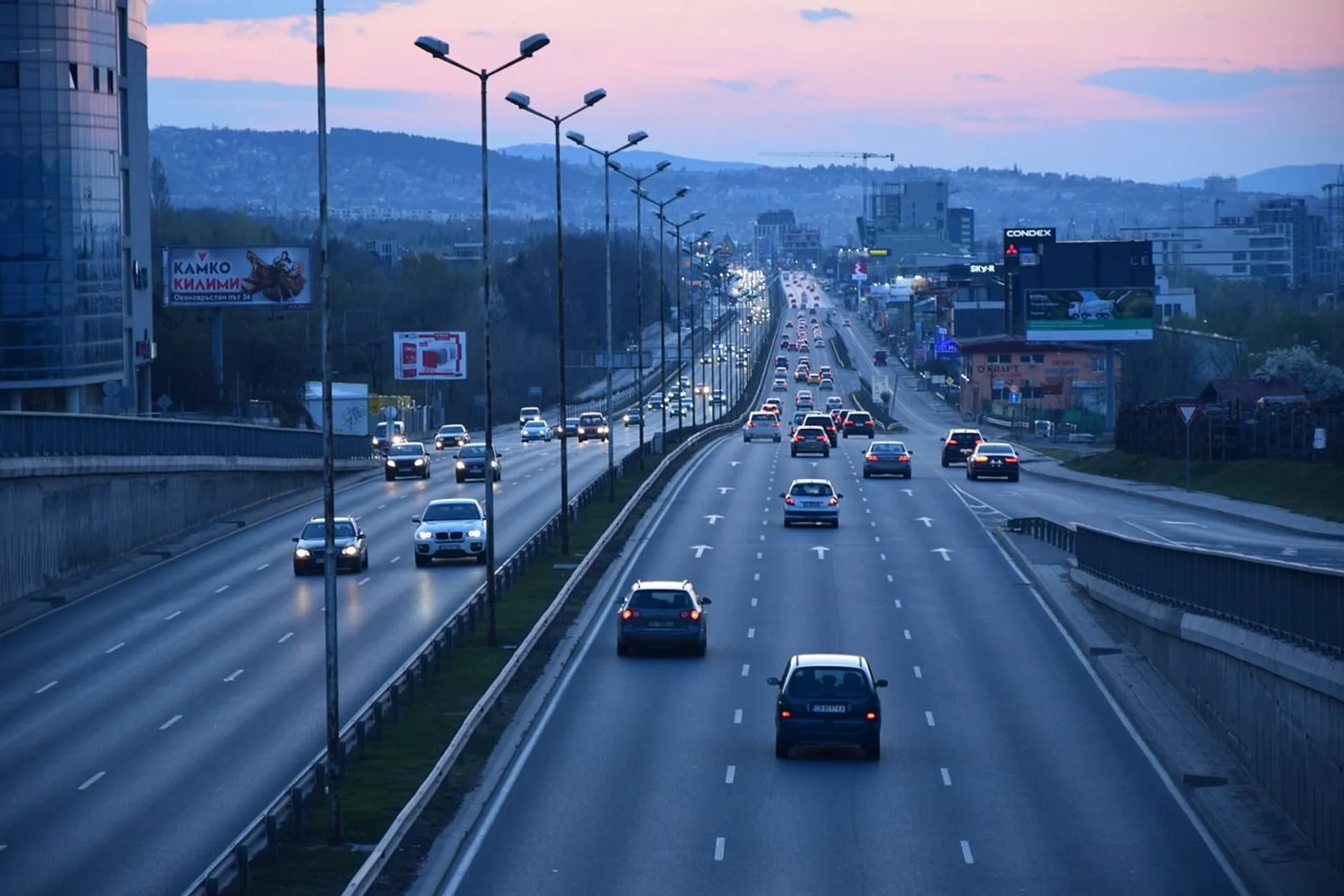 autostrada, samochody