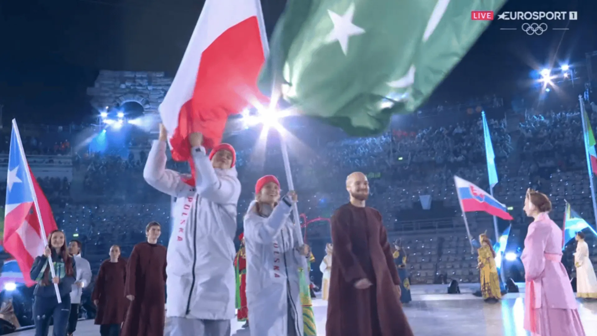 Władimir Semirunnij i Gabriela Topolska, fot. Eurosport