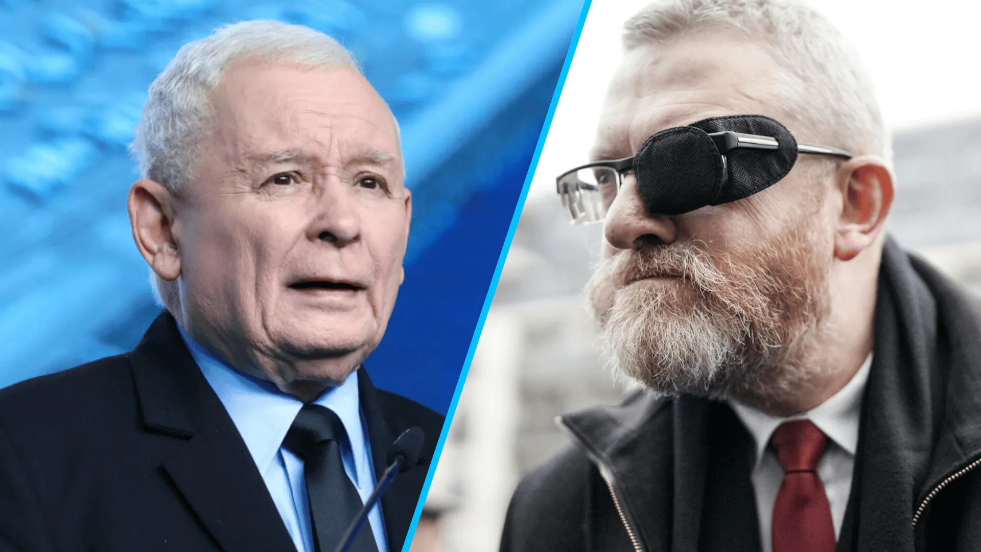 Jarosław Kaczyński, Grzegorz Braun, fot. Tomasz Jastrzebowski/REPORTER, Marysia Zawada/REPORTER