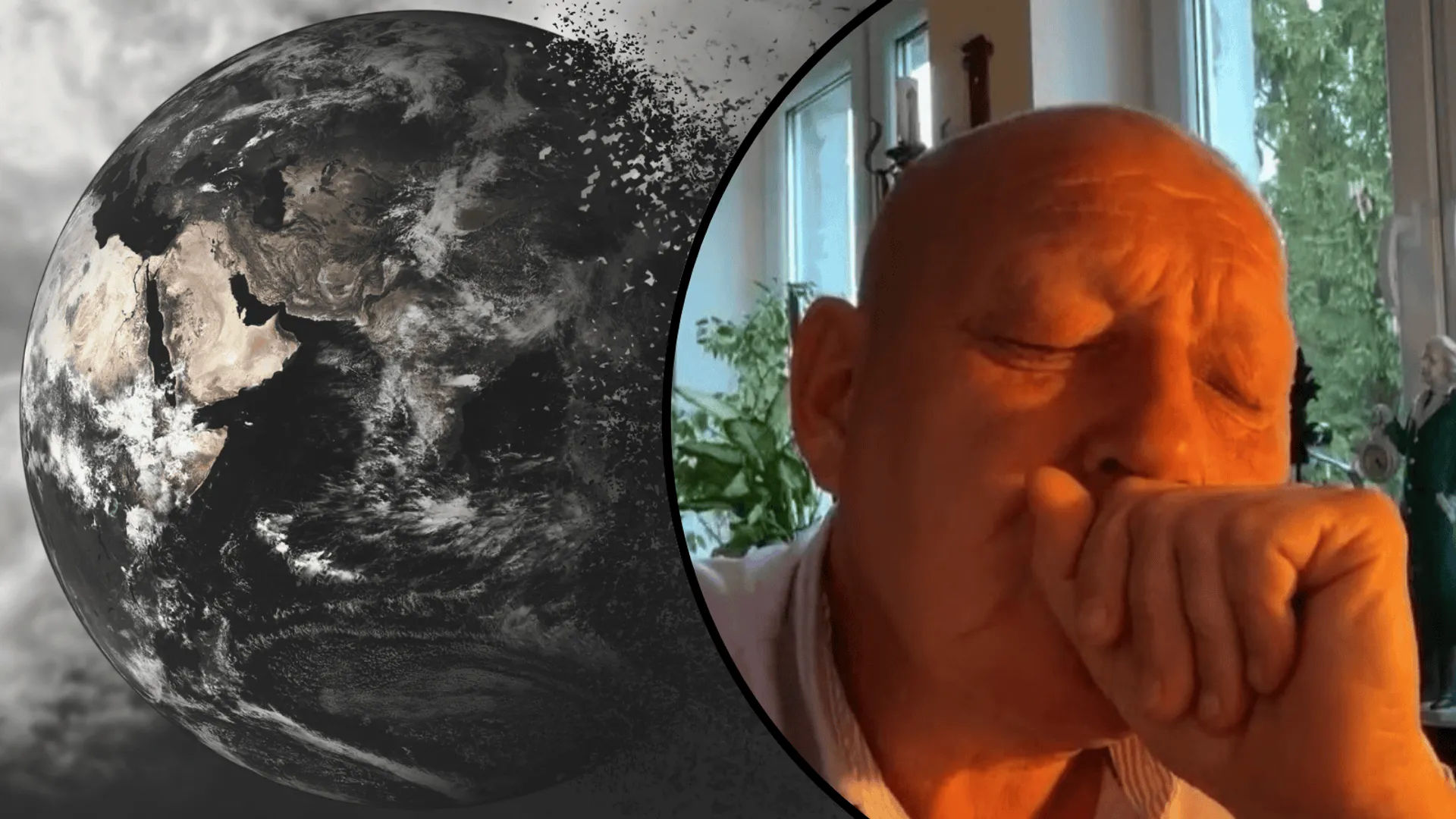 Krzysztof Jackowski podczas nagrania wideo, archiwalne ujęcie.