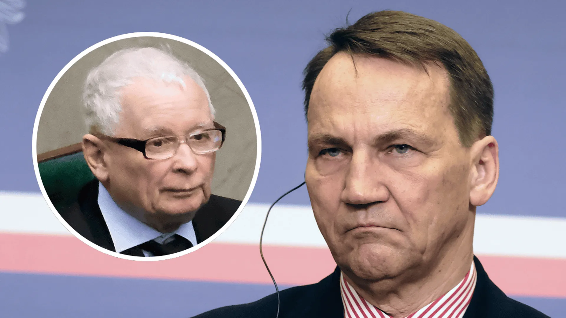 Jarosław Kaczyński, Radosław Sikorski