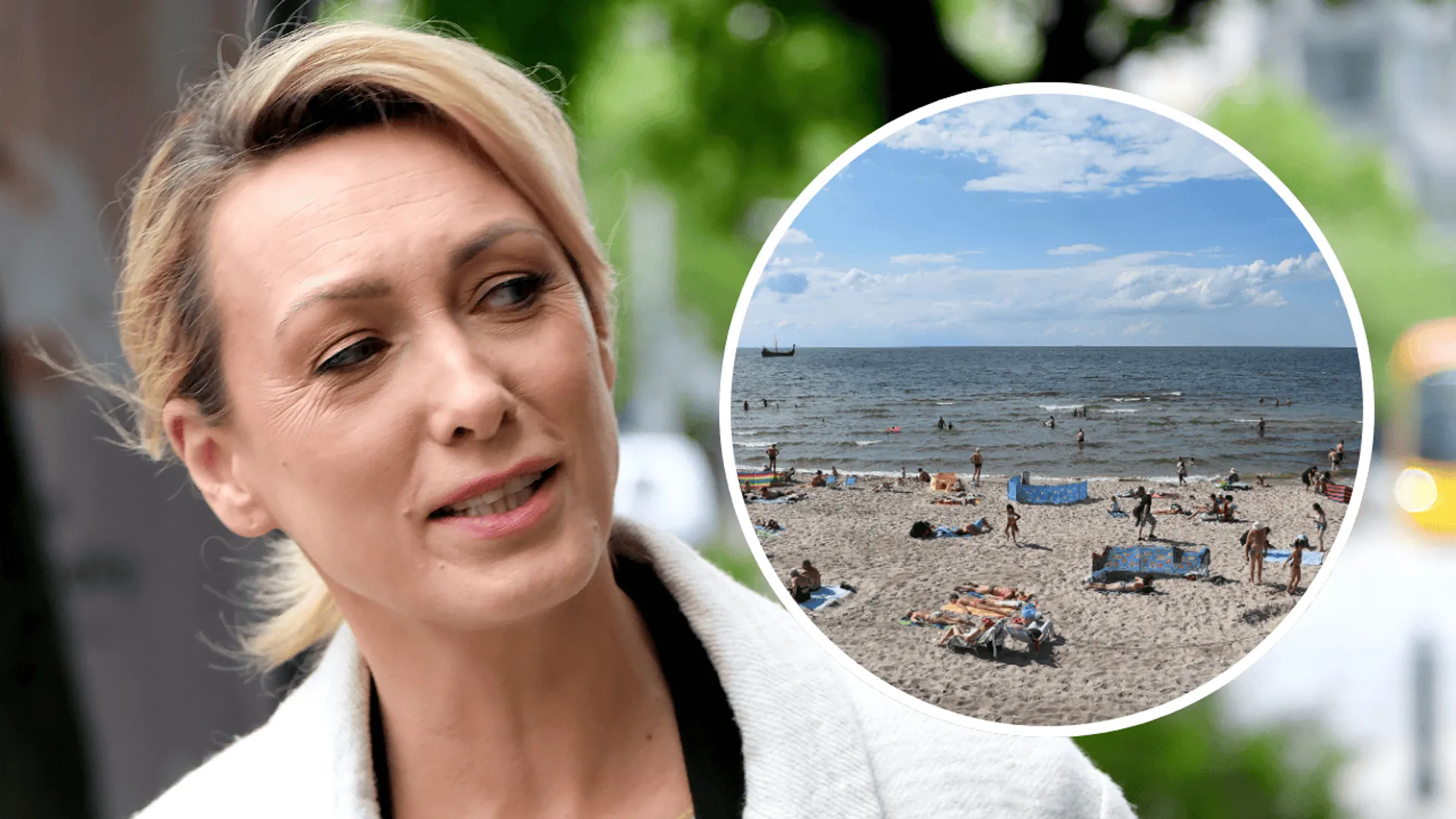 Anna Kalczyńska, plaża