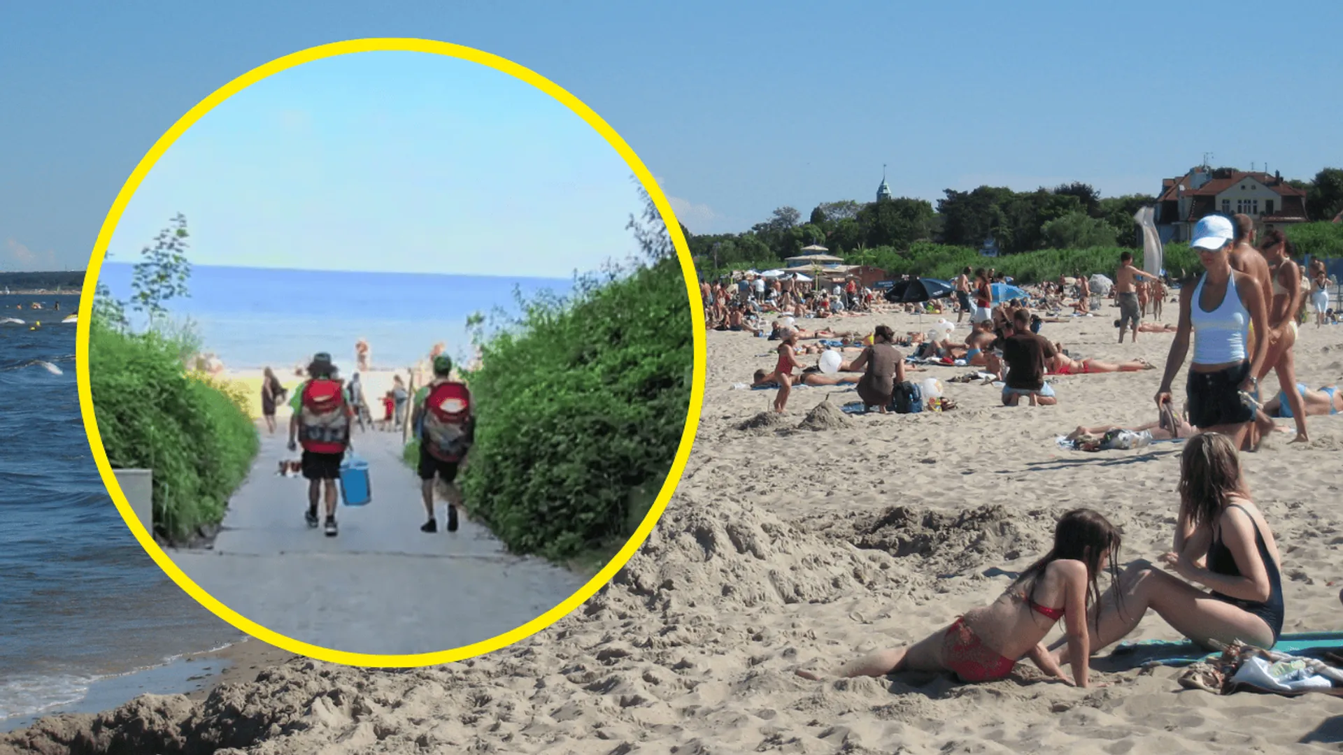 "Kolbiarze" na plaży