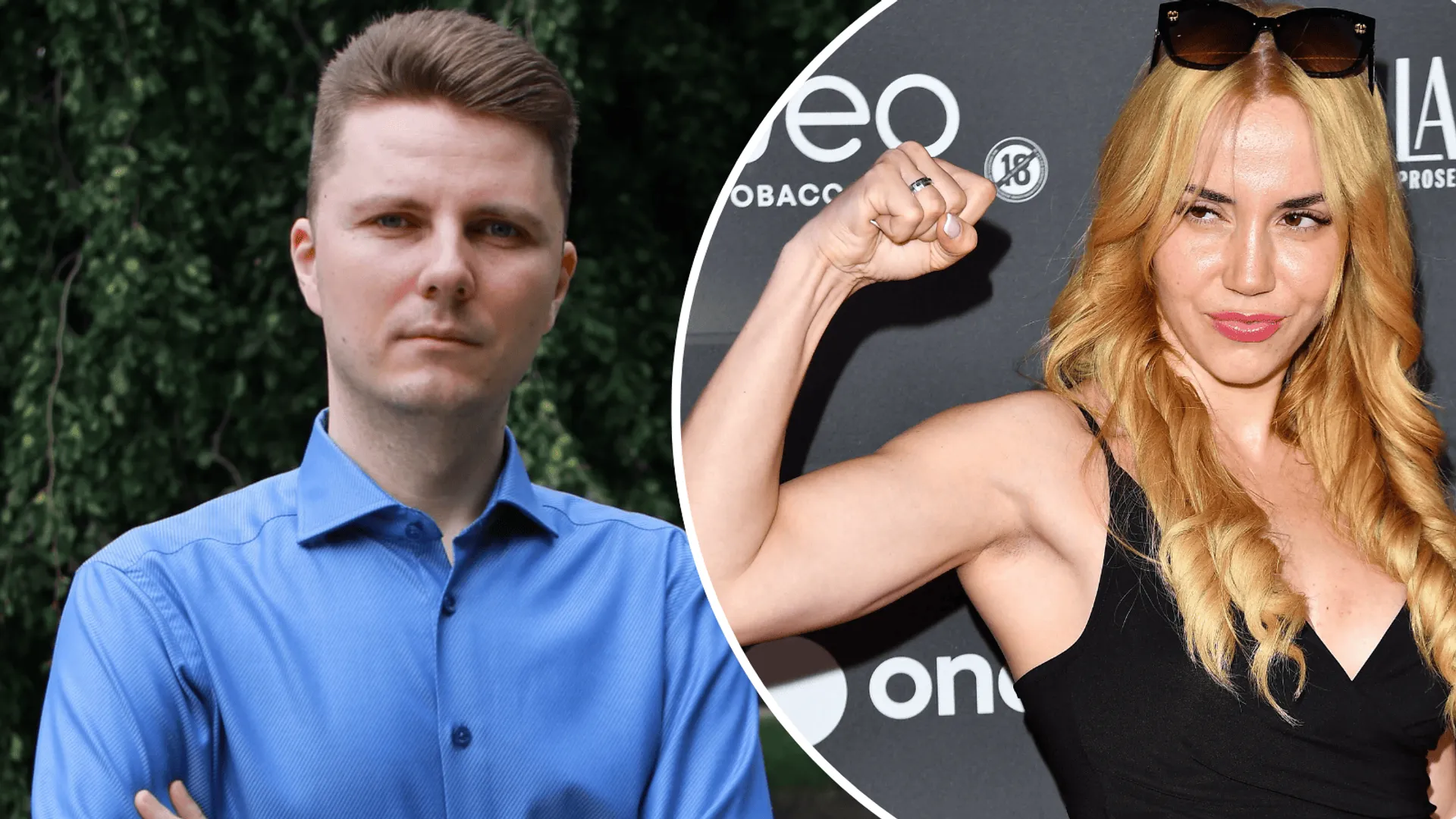 Piotr Korczarowski, a w ramce Marianna Schreiber.