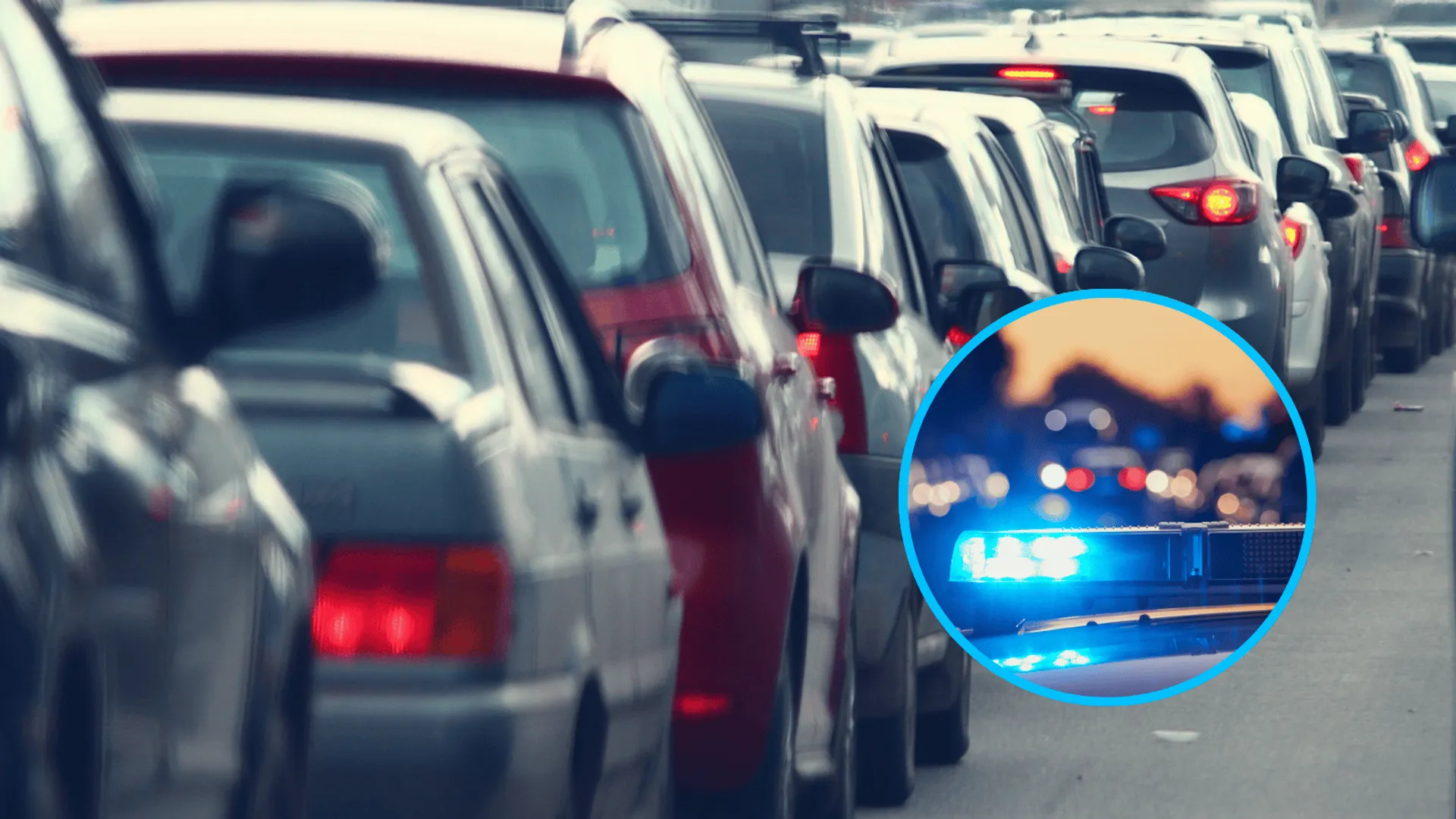 Samochody stojące w korku.