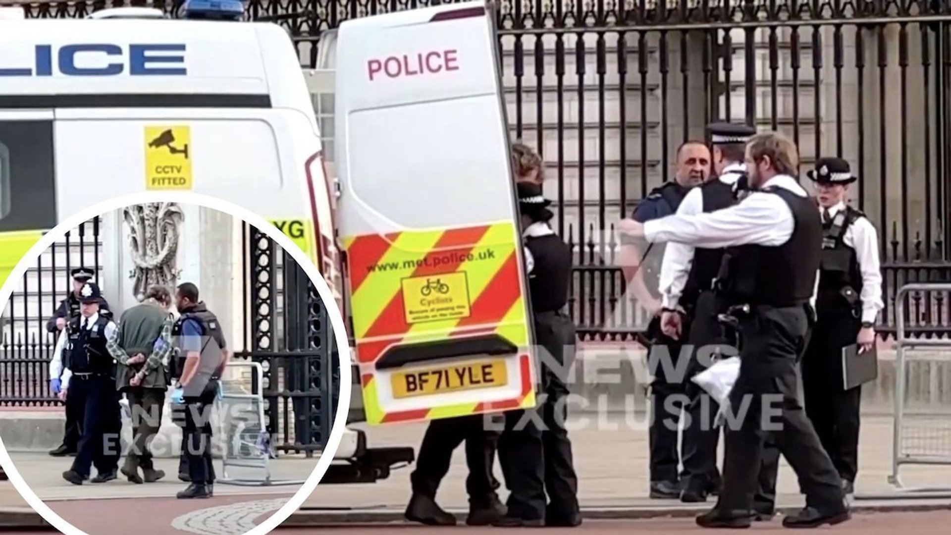 policja pałac Buckingham zatrzymanie mężczyzna