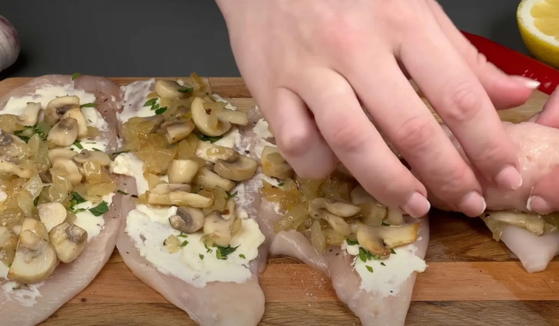 zawijane kotlety z piersi z kurczaka