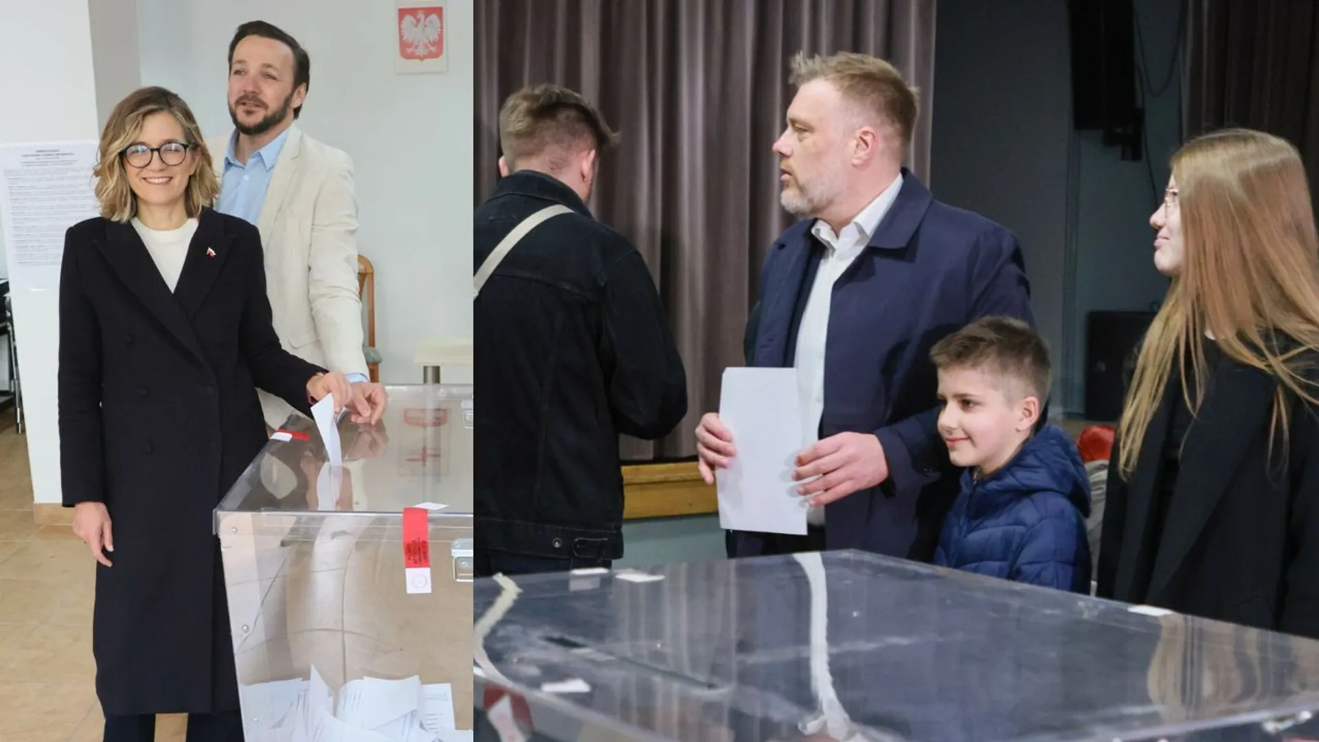 Od lewej: Magdalena Biejat (z mężem), Adrian Zandberg