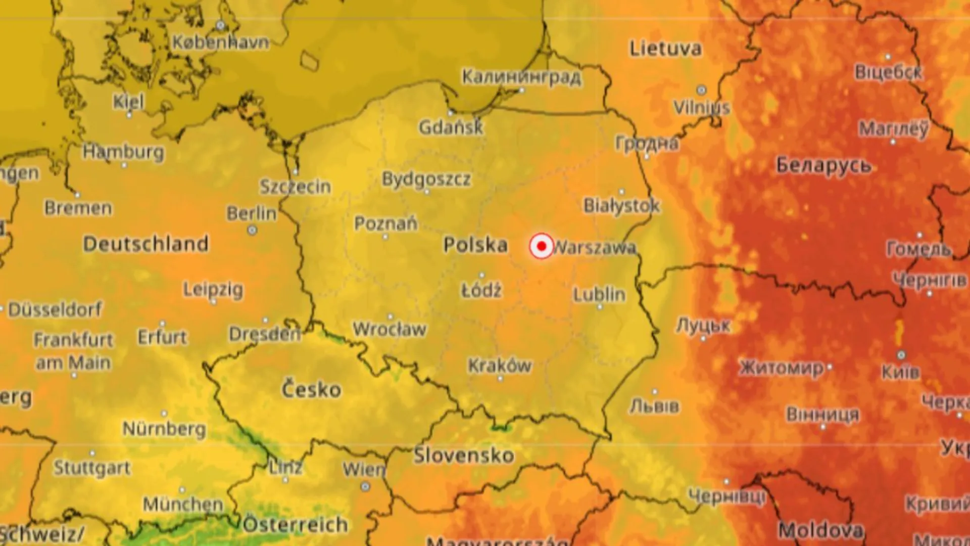 mapa meteorologiczna