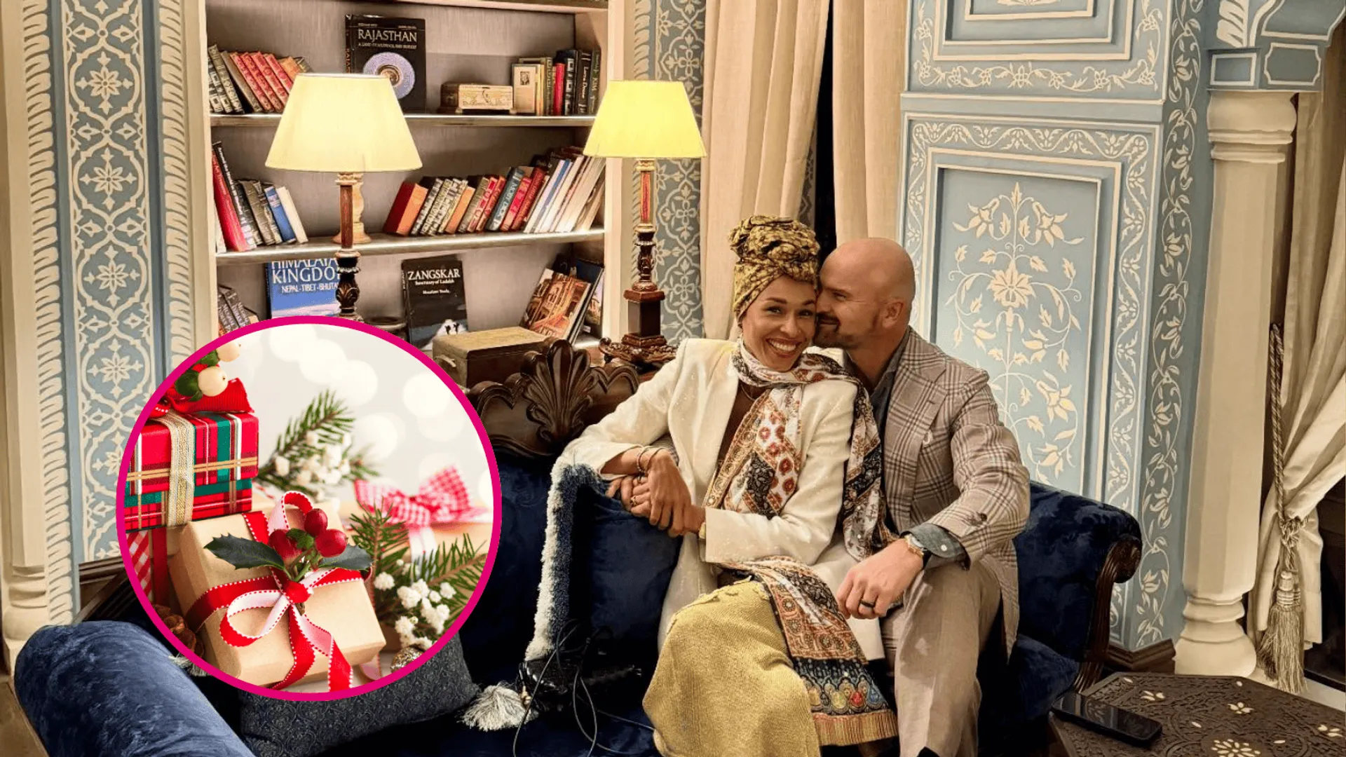 Uśmiechnięci Rafał Brzoska i Omenaa Mensah.