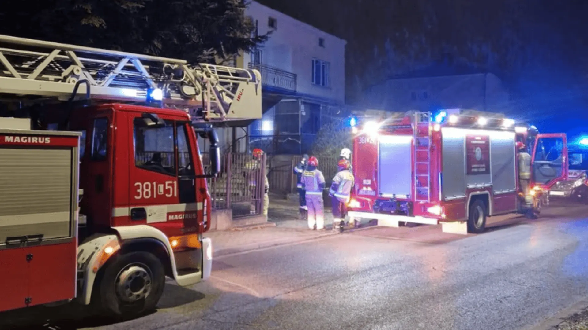 Pożar w polskim mieście