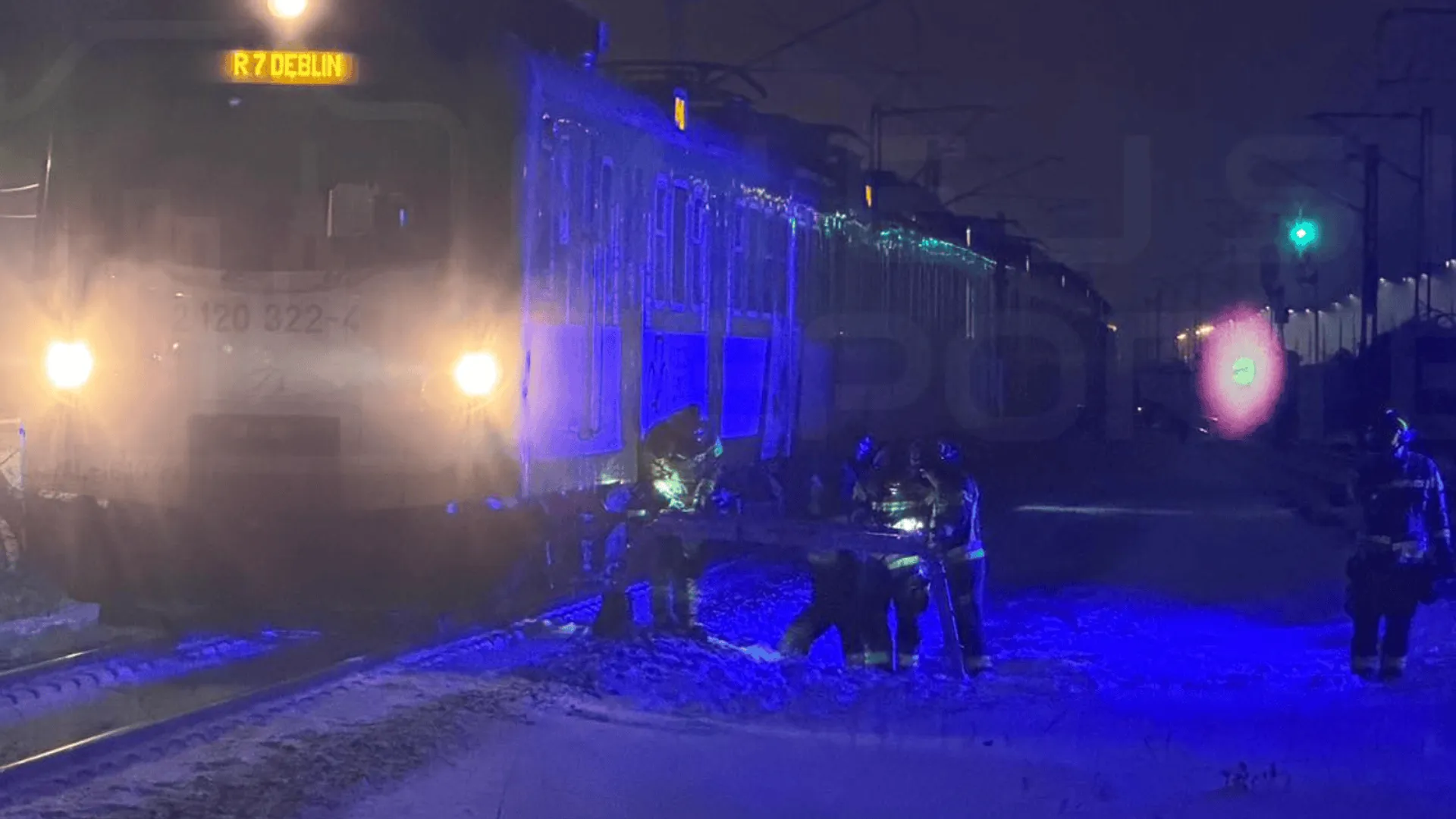 Dramat na warszawskich torach. Nocne zdarzenie sparaliżowało ruch w Wawrze