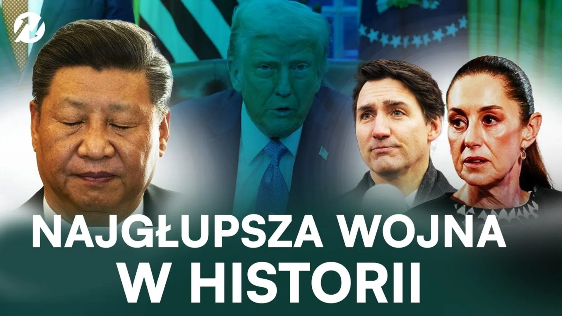 Donald Trump, Xi Jinping, Claudia Sheinbaum i Justin Trudeau