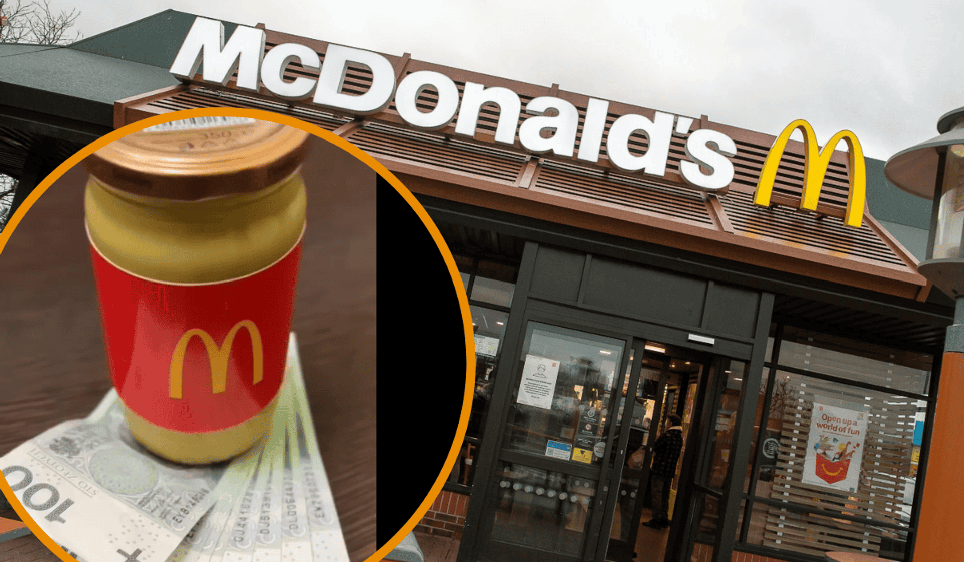 koszt musztardy w restauracji McDonald's