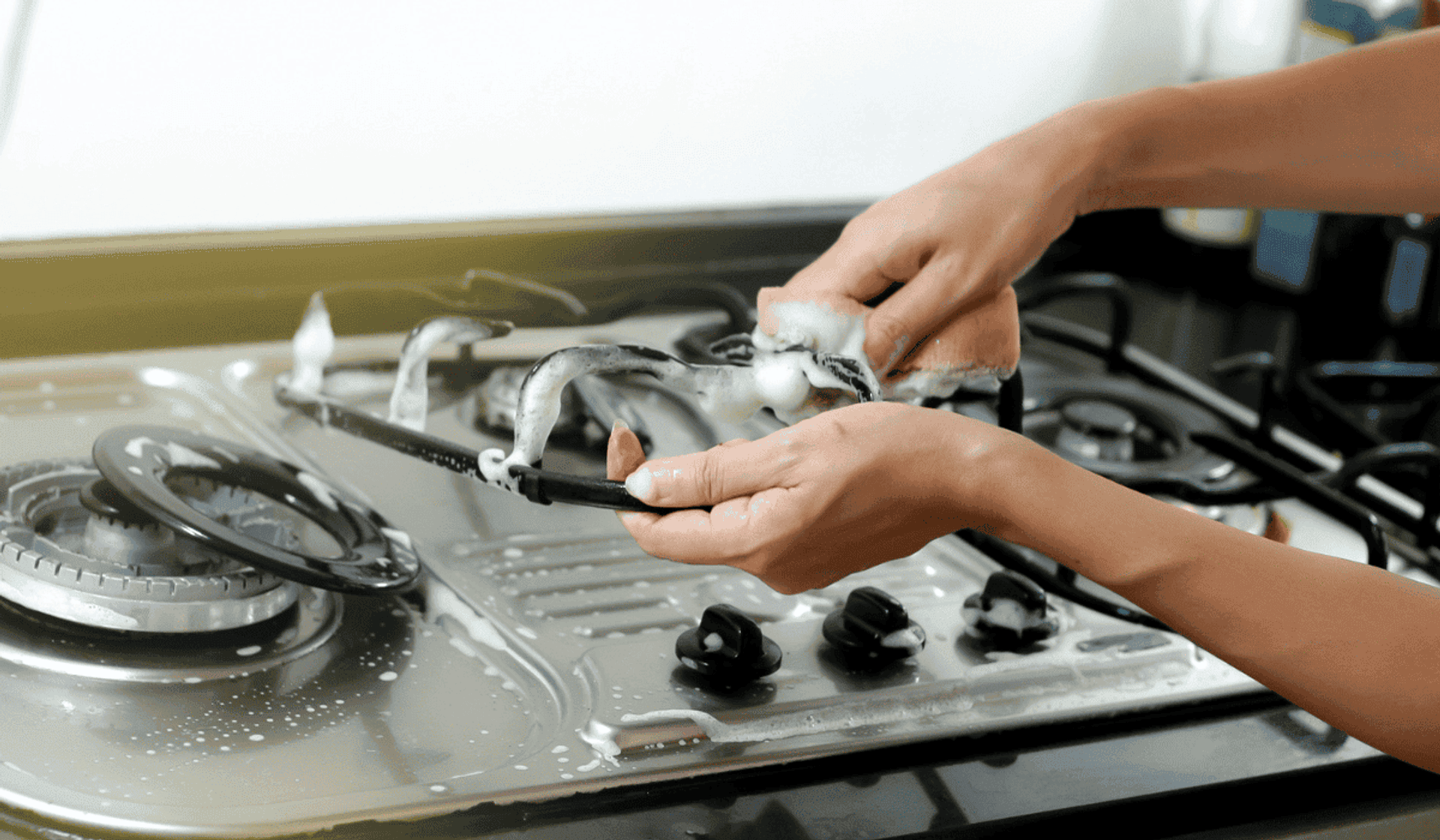 Mycie elementów kuchenki