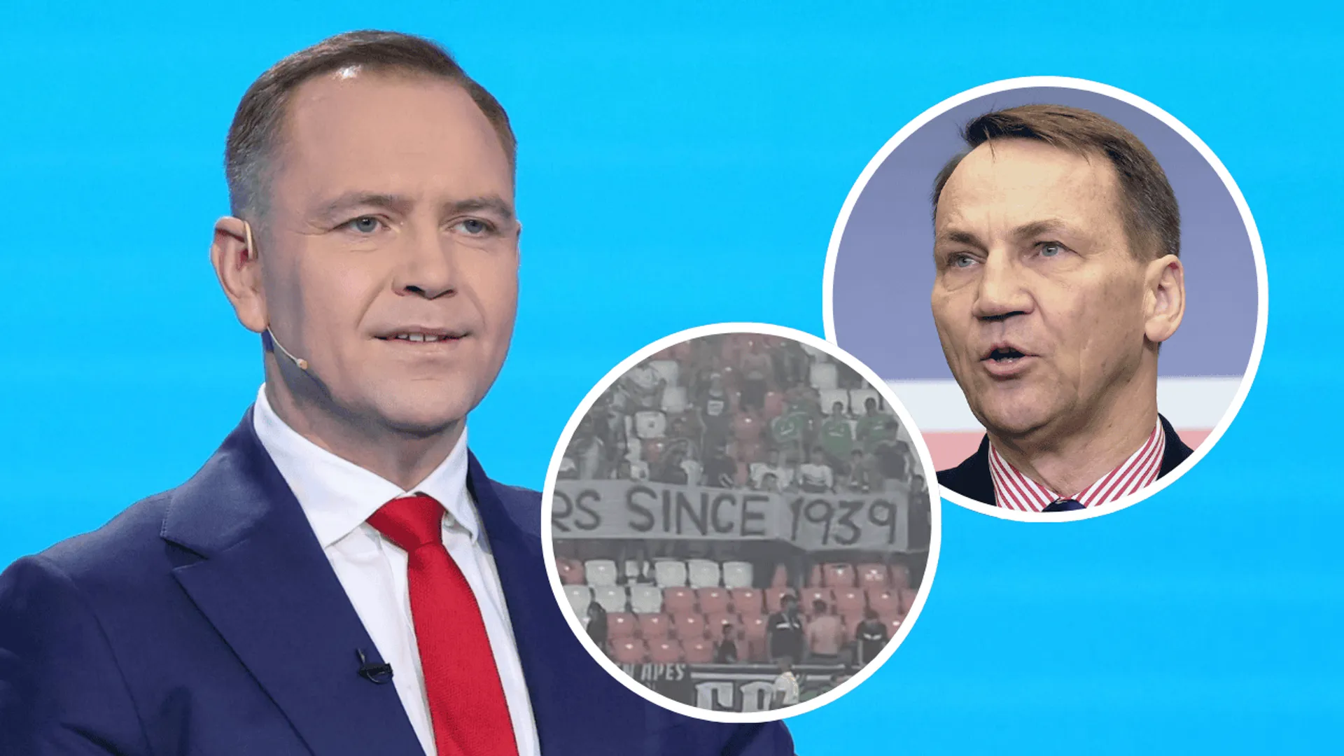 Karol Nawrocki, Radosław Sikorski, mecz