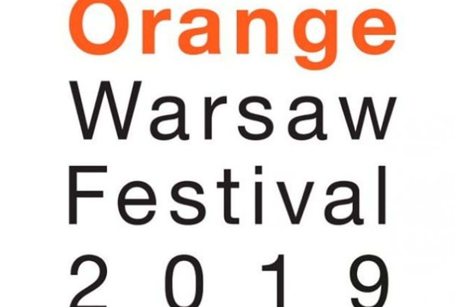 orange warsaw festival 2019