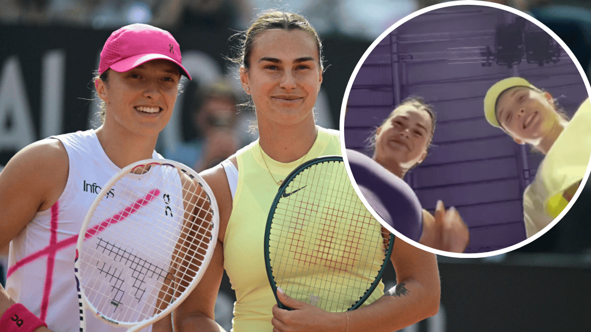 Iga Świątek i Aryna Sabalenka