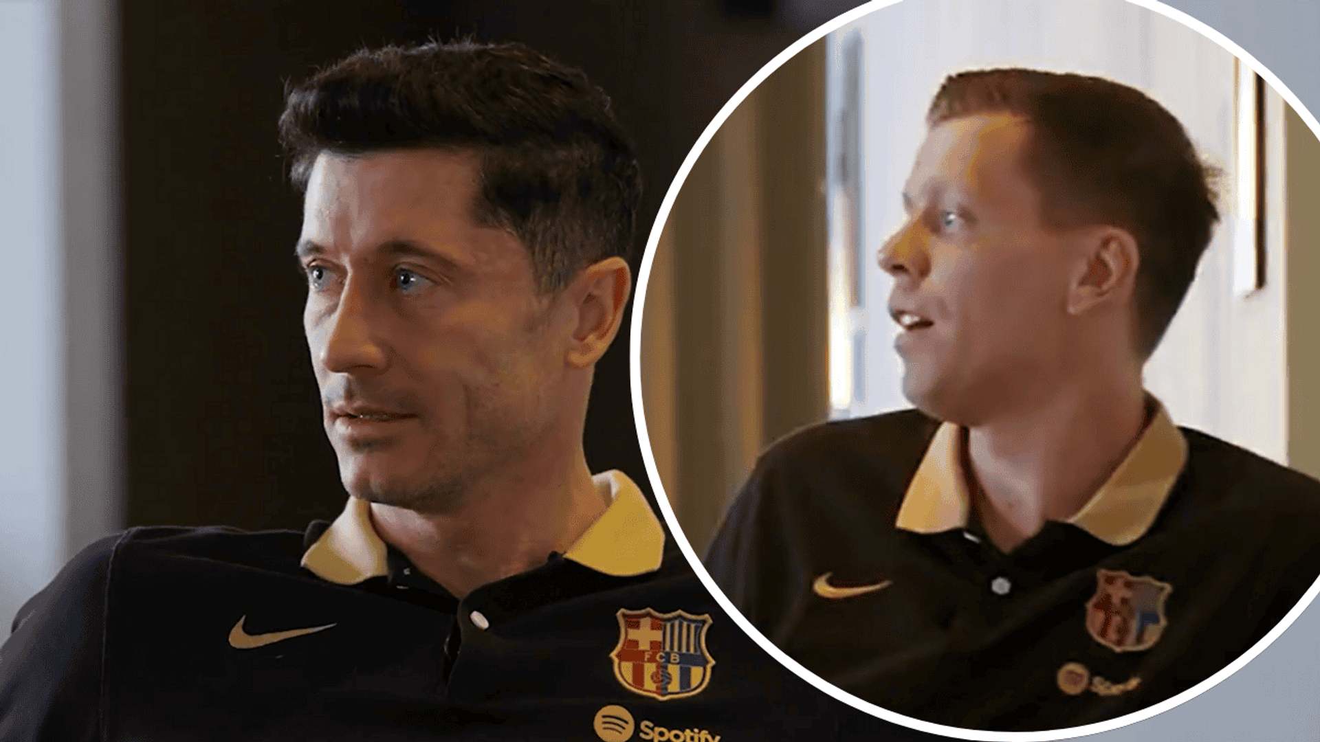 Robert Lewandowski i Wojciech Szczęsny