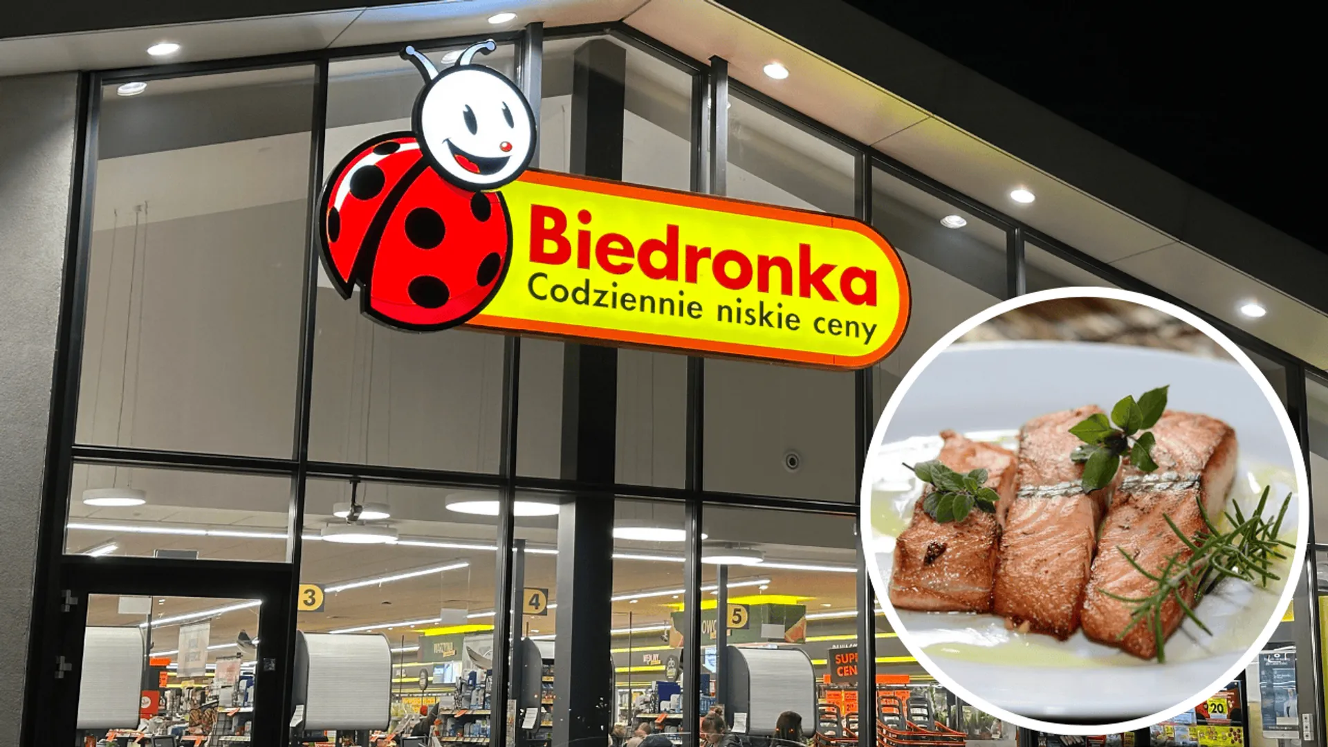 Biedronka i ryba