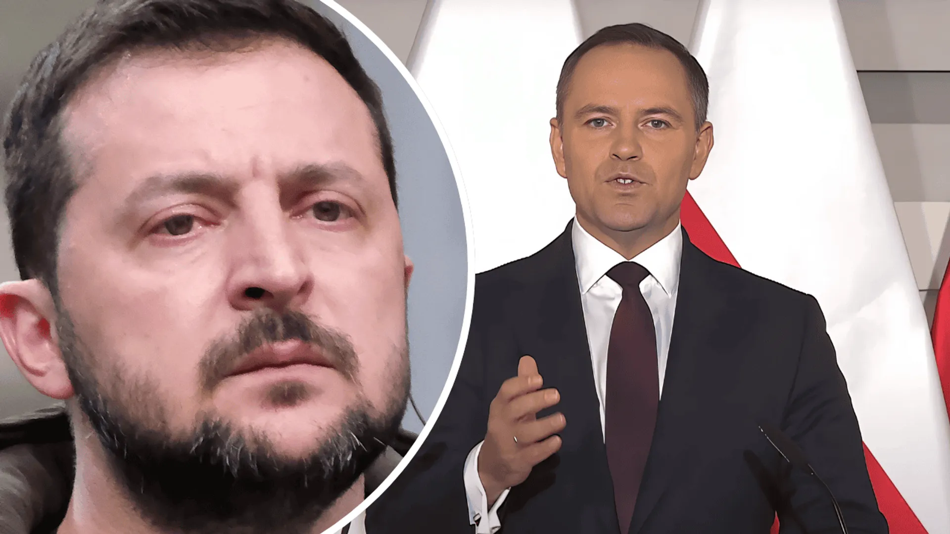 Wołodymyr Zełenski i Karol Nawrocki
