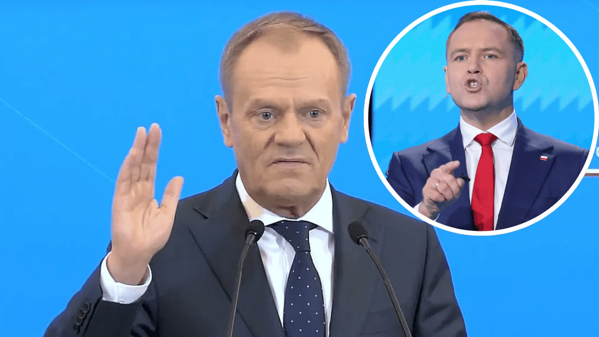 Donald Tusk i Karol Nawrocki