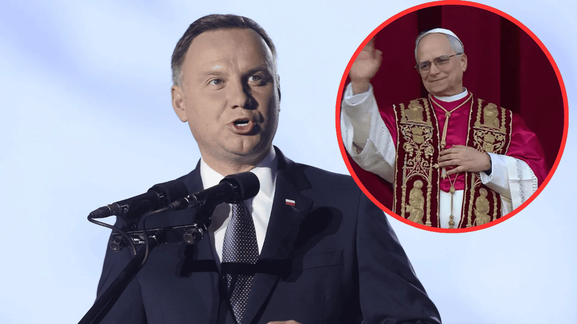 Andrzej Duda i papież Leon XIV
